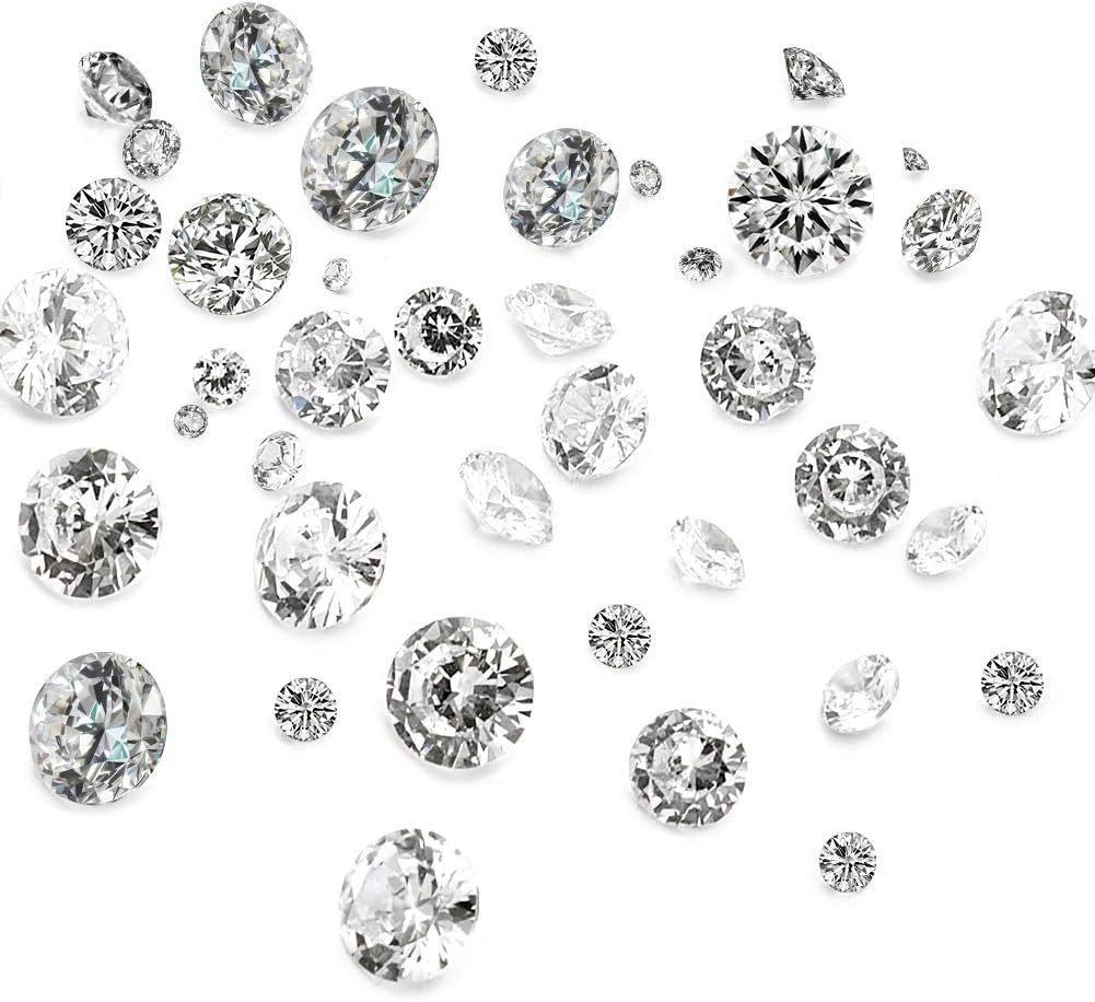 Sparkling 1mm to 5mm Cubic Zirconia Rhinestones – 50pcs for Crafts & Jewelry