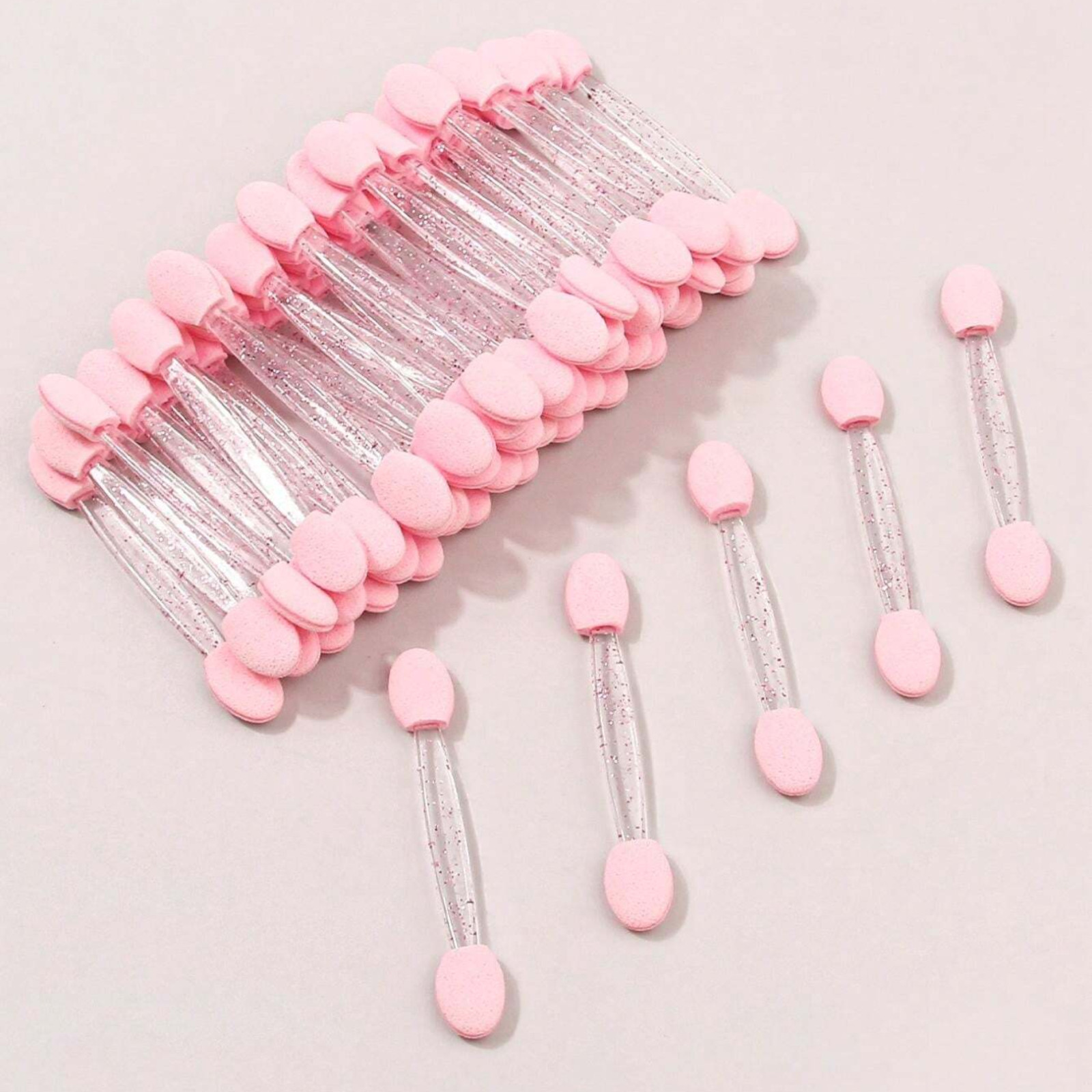 50pcs Sponge Brush Double-Ended for Gradient Nail Art with Handheld for Women