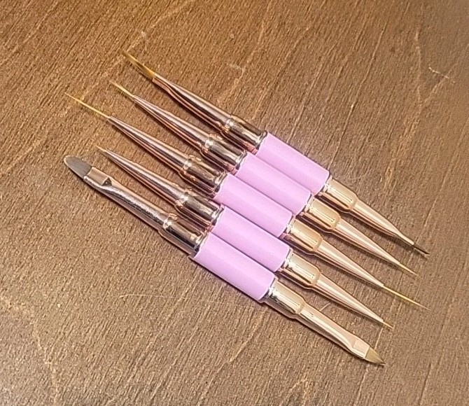 5 Piece Nail Art Brush Set