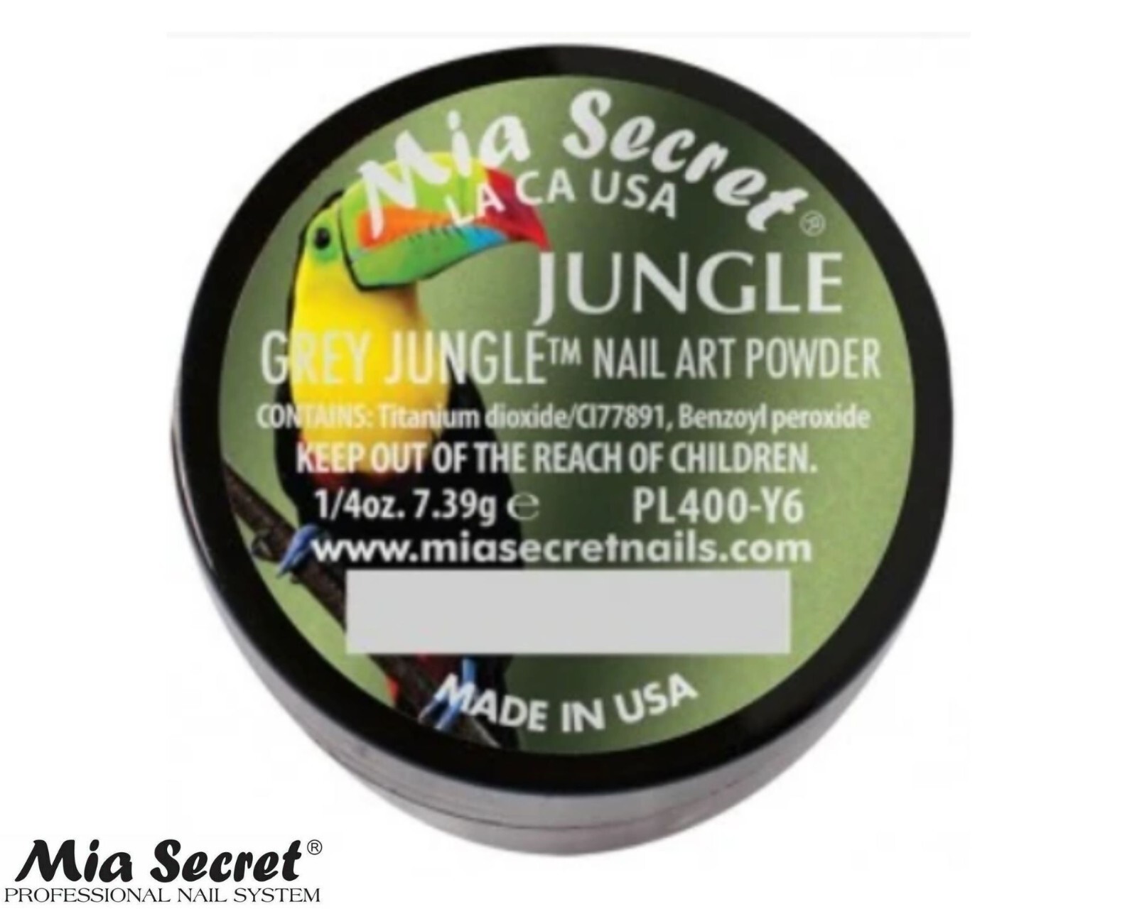 Mia Secret Nail Art Powder Grey Jungle Collection (JUNGLE) 1/4oz