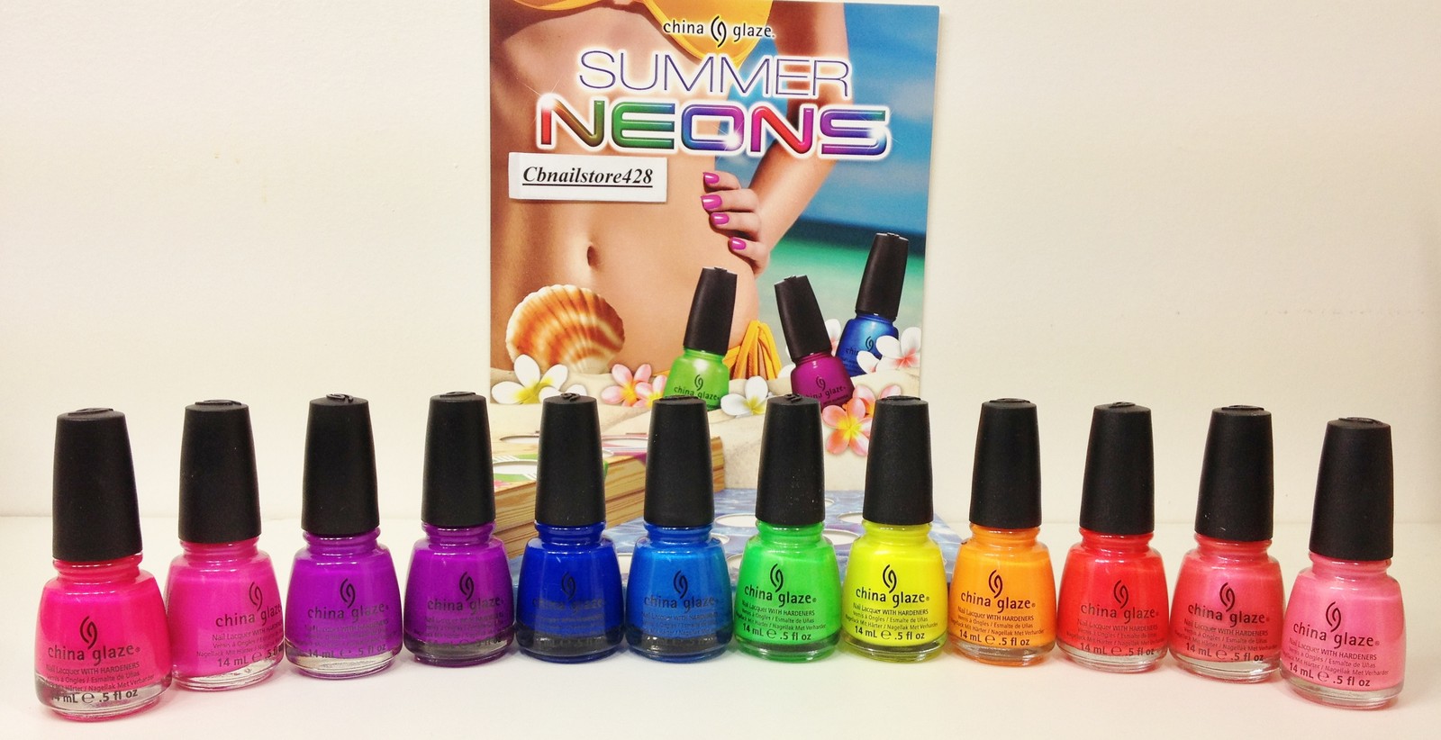 *China Glaze Nail Lacquer- SUMMER NEONS 1083-1094- Pick Any Color