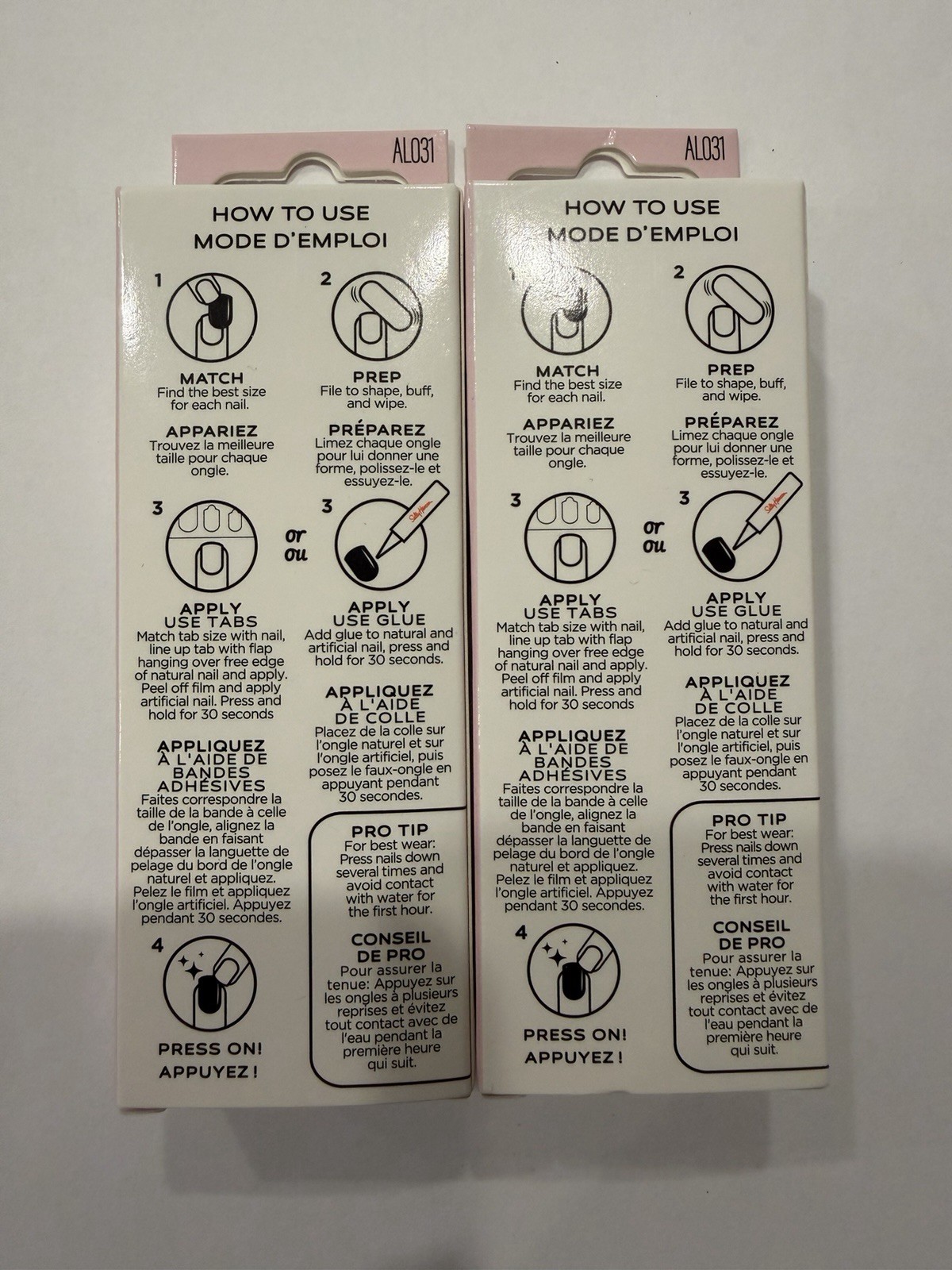 2 PACK Sally Hansen Salon Effects Perfect Press-On Nails, ASAP Apple AL031