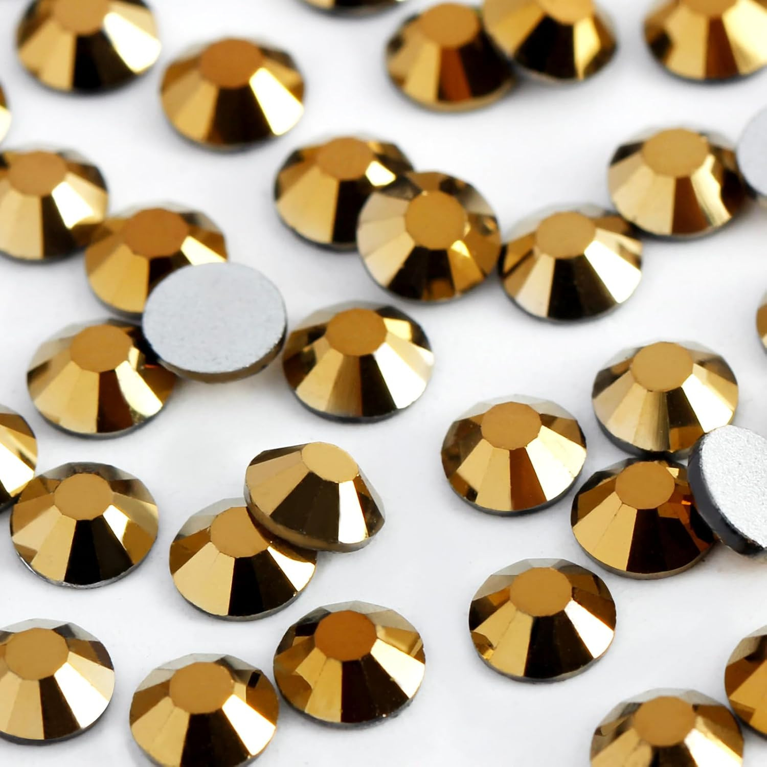 2000PCS SS20 Flatback Rhinestones | 12-Facet Diamond-Cut Glass Gems for Nail Art