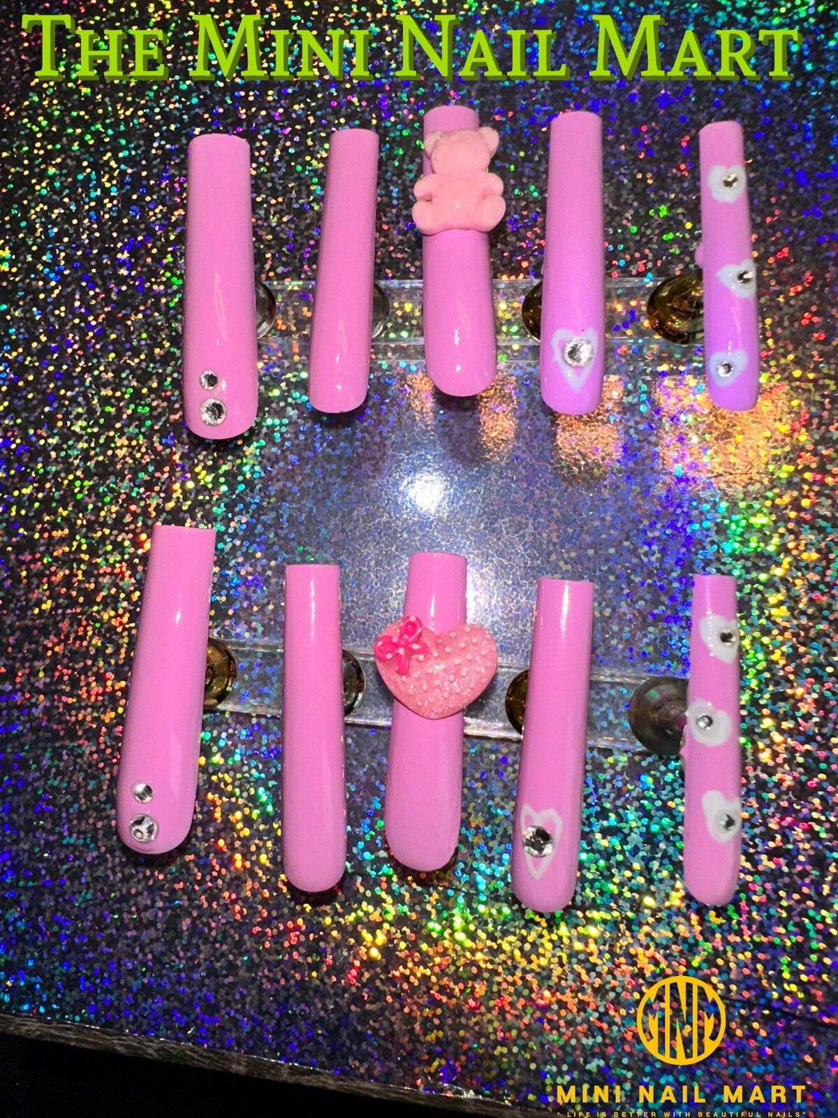 Handmade Custom Press on Nails 2X Long Square