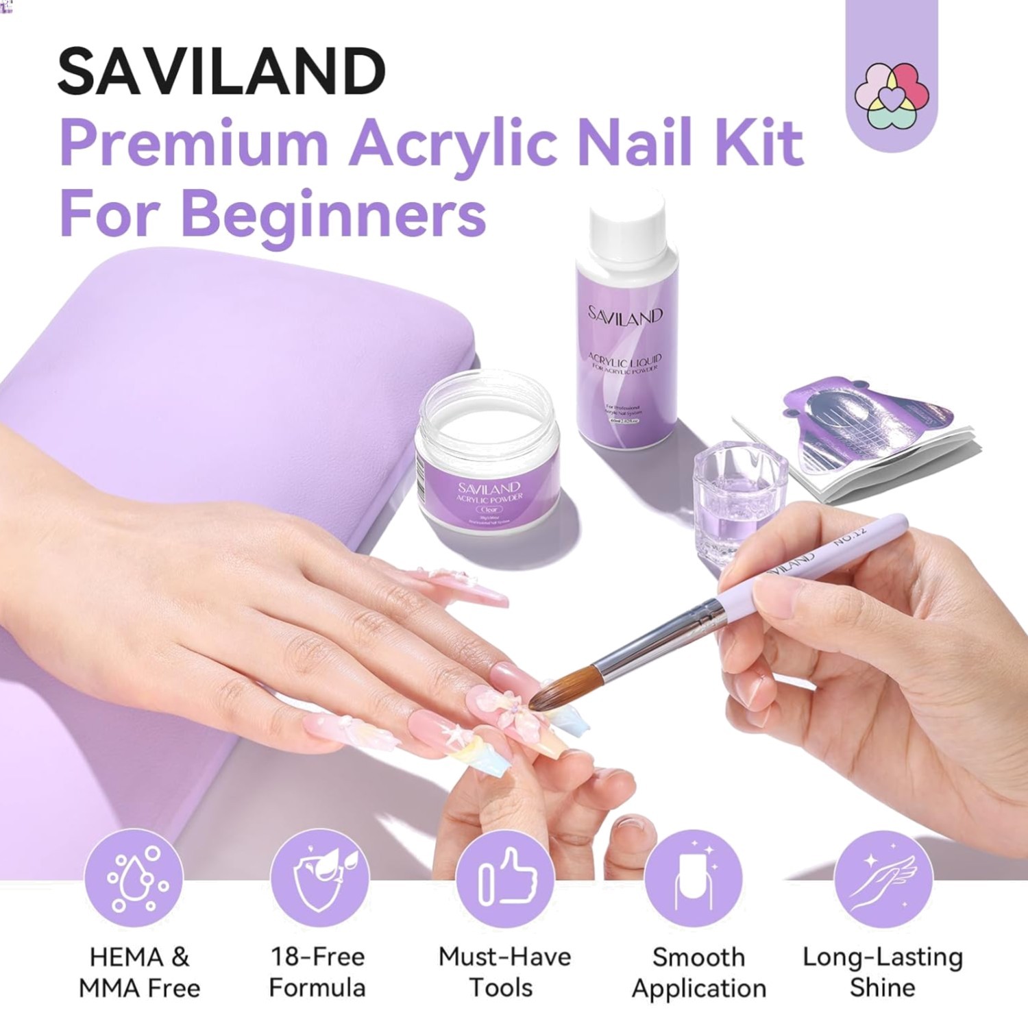 Acrylic Nail Kit for Beginners: Nails Kit Acrylic Set with 30g Clear Acrylic …