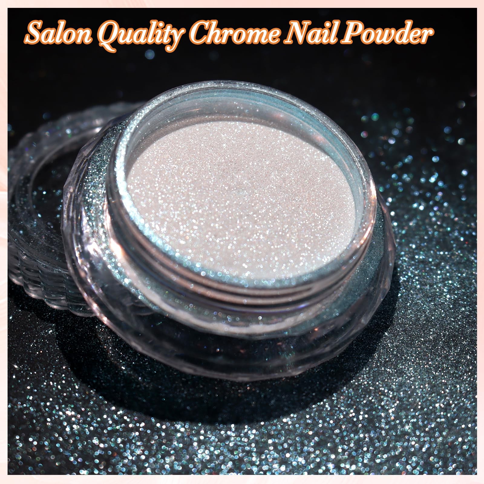 Unicorn Chrome Nail Powder, Aurora Unichrome Mermaid Aurora Nail Powder Pigme…