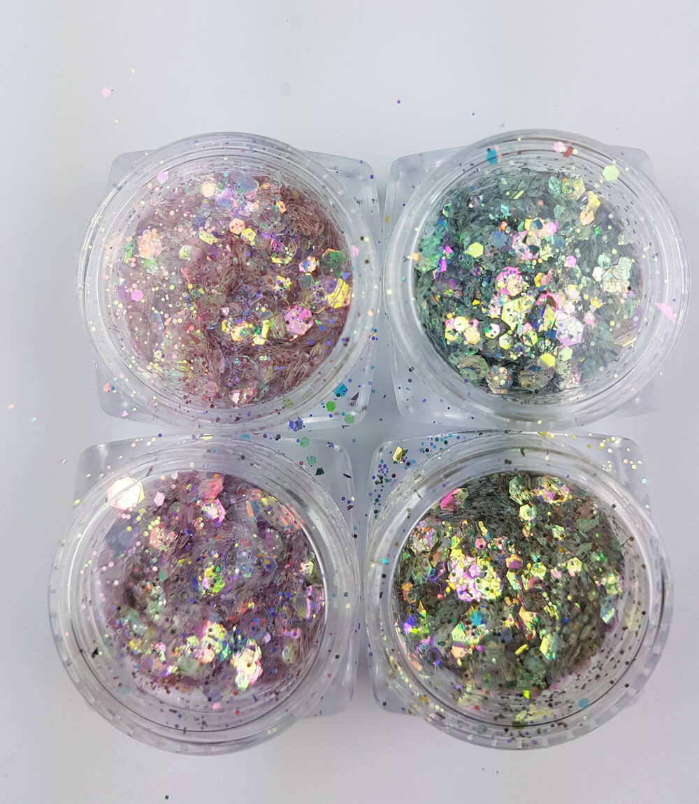 Wax Melts Chunky Mixed Glitter Pot-Nail Face Eye Body Tattoo Festival Cosmetic