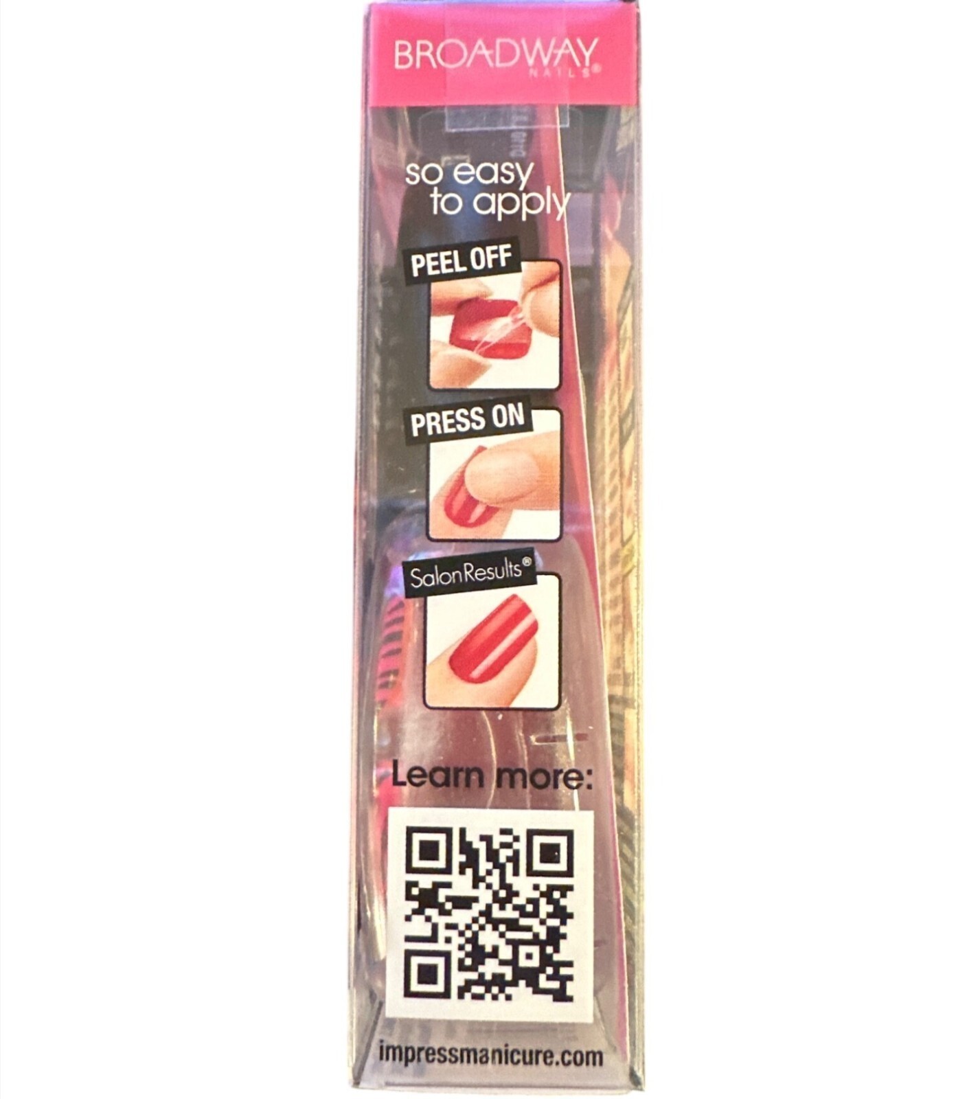 Impress Press-On Manicure Nails Pink & Black Zebra Print 24 Nails LIL DRUMR GIRL