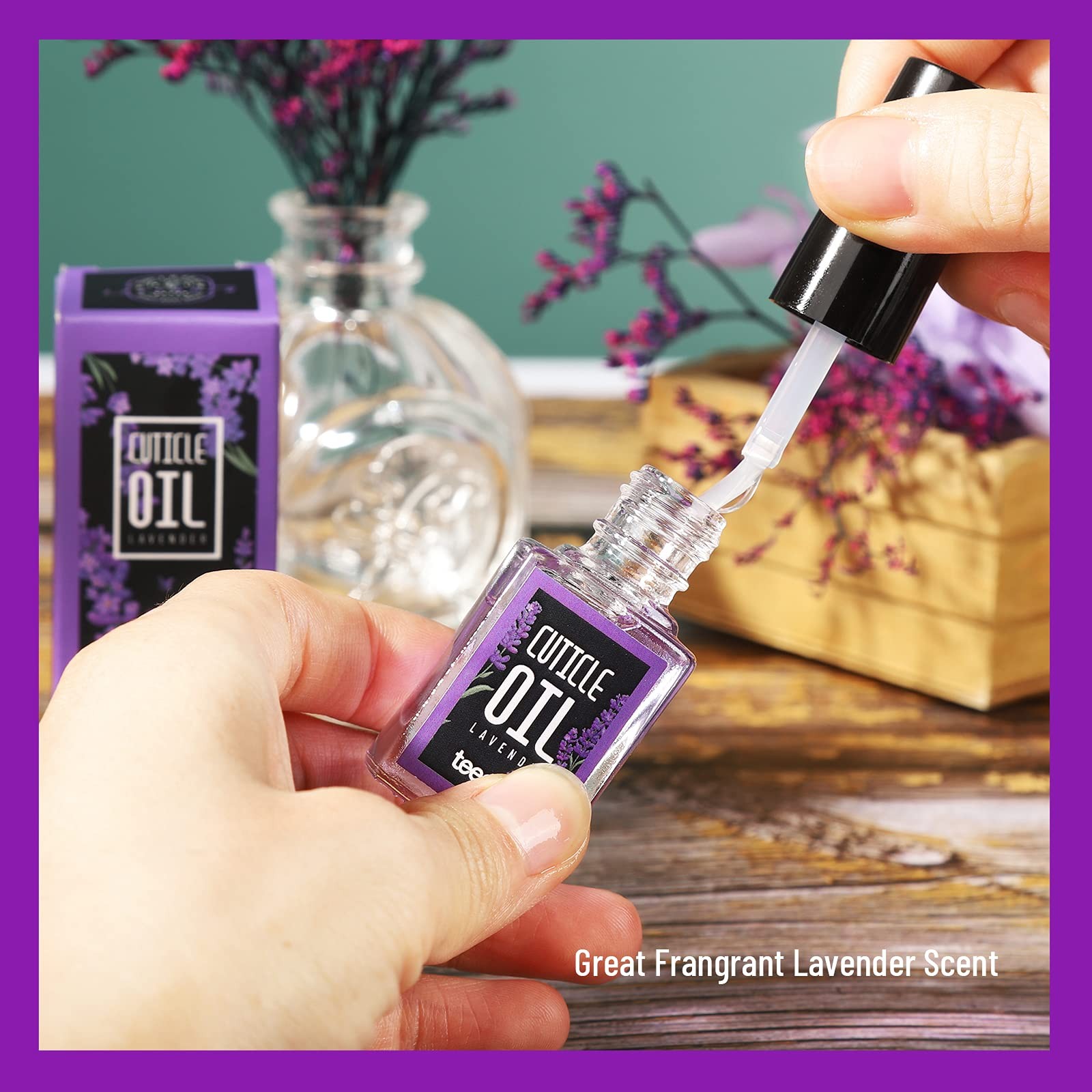 Teenitor Nail Gel Polish Dipping Powder Remover Tools 519 Piece Set, Purple