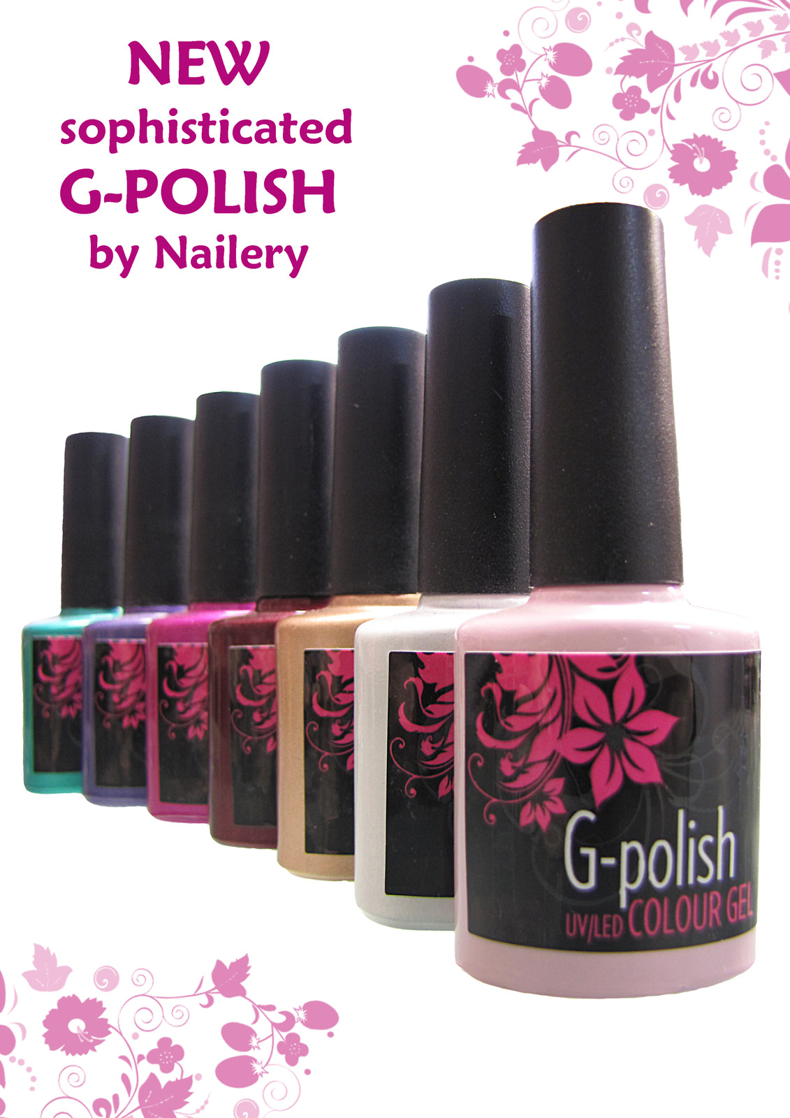 UV/LED New G-Polish French Colour no.2 – Pink Mother Of Pearl 10ml, Soak-Off