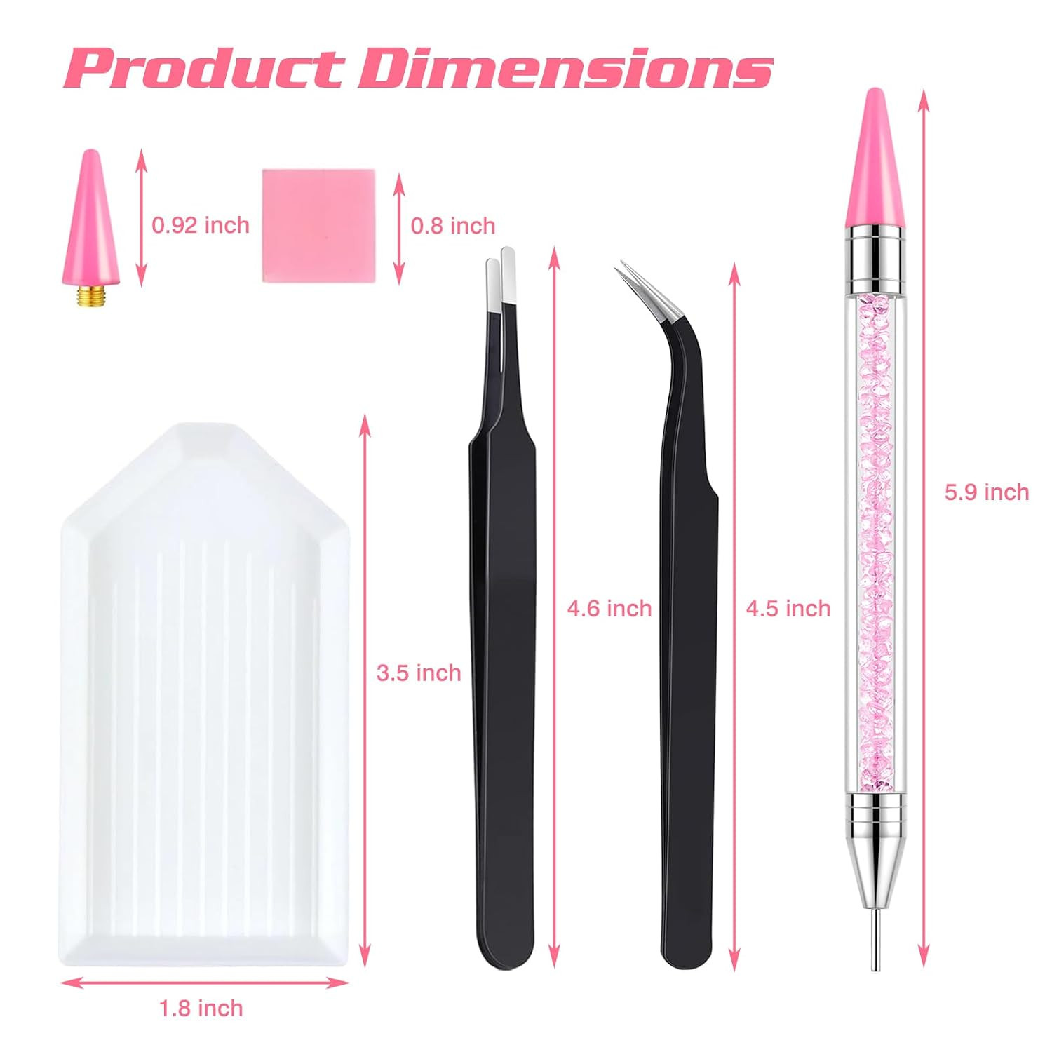 22Pcs Rhinestone Picker Tool Kit – Bedazzling Tools & Diamond Art Tools | 3 Beda
