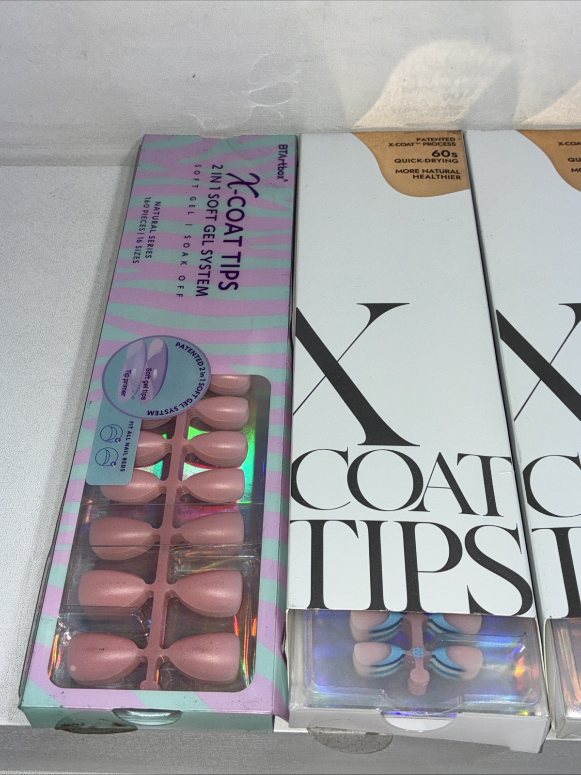 5 New BTARTBOX Press On Nails, Almond, Various Colors See Photos