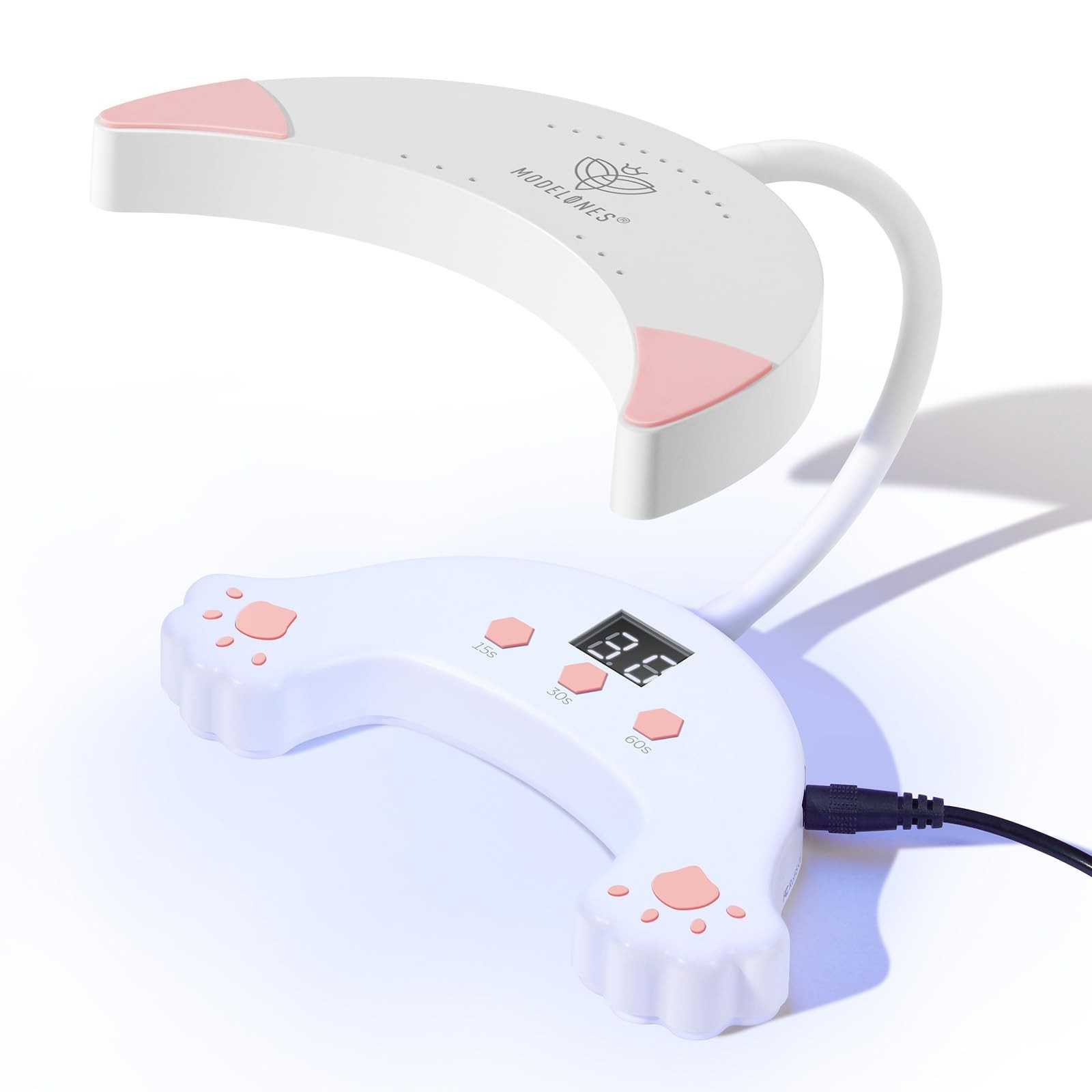modelones UV LED Nail Lamp, Gooseneck UV Light for Gel Nails, 48 W … Fast Ship