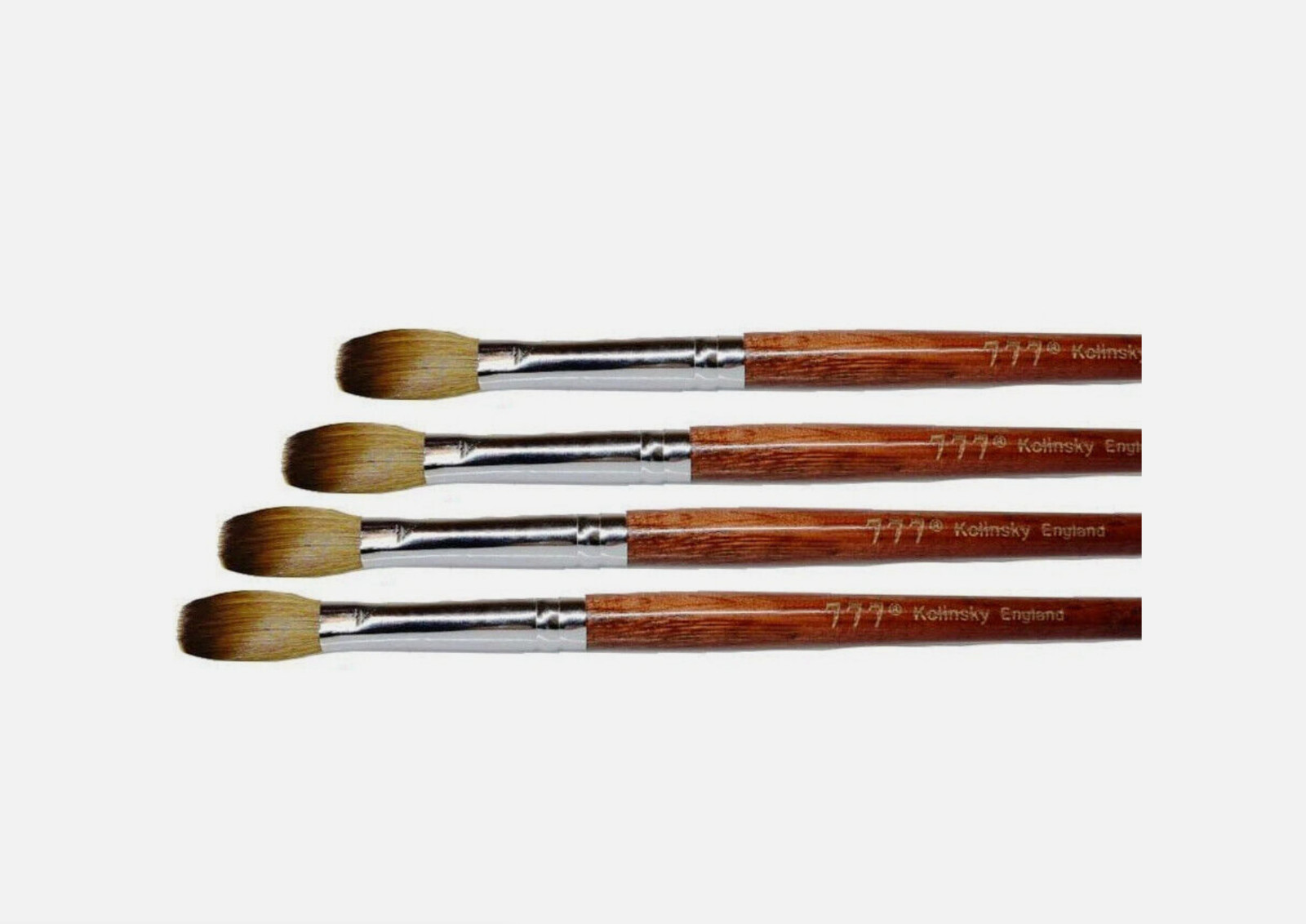 777 Red Wood Kolinsky Acrylic Nail Brush – CRIMPED
