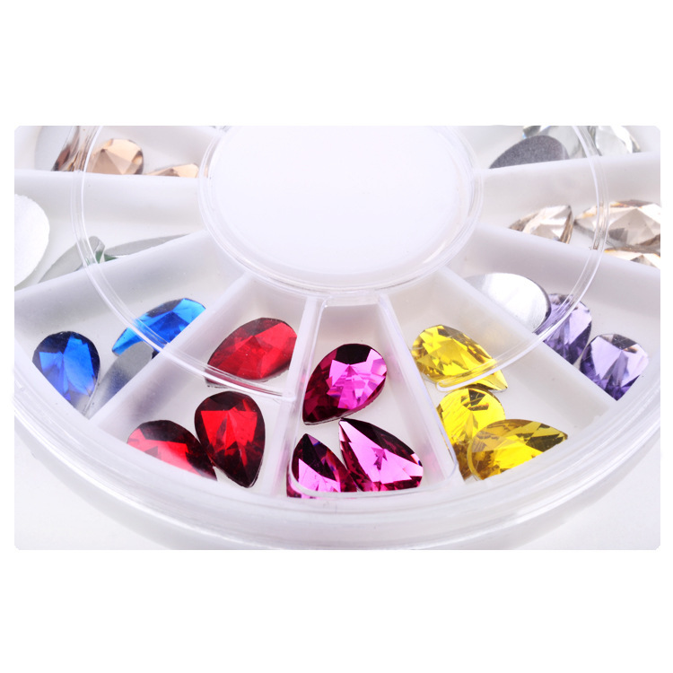 3D WaterDrop Nail Art Crystal Rhinestones DIY Manicure Decoration Glitter Charms