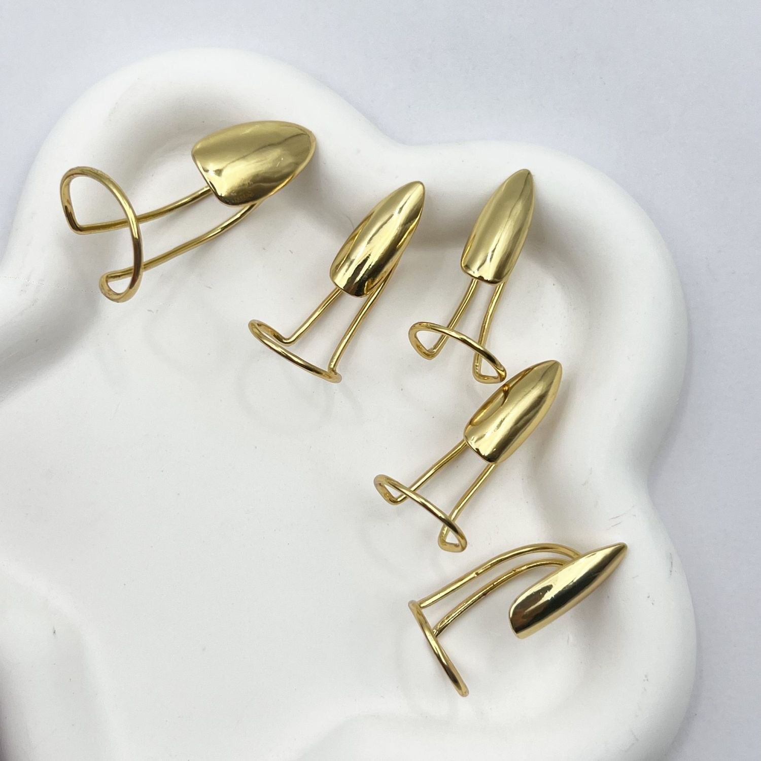 10pcs Reusable Press On Nail Ring Cover Fine Craft Portable Mix Match Nail Rings