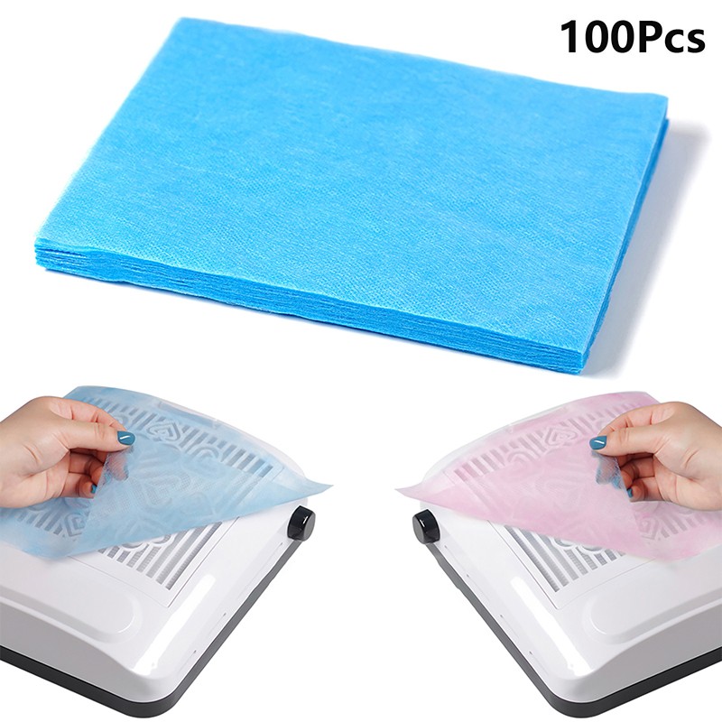 100pcs Dustproof Nail Art Dust Collector Filter Paper Dust Filter Screen