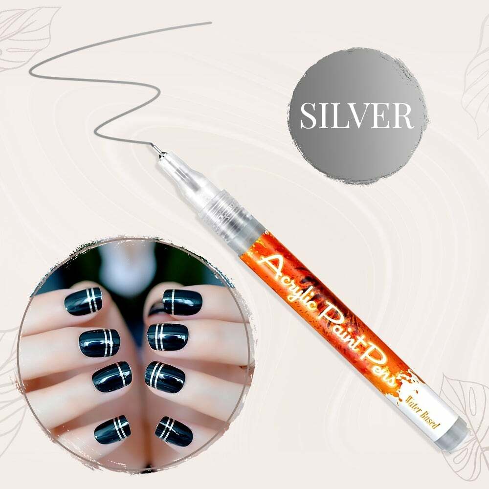 Ultra Thin Curve Manicure Felt Pen 4pcs