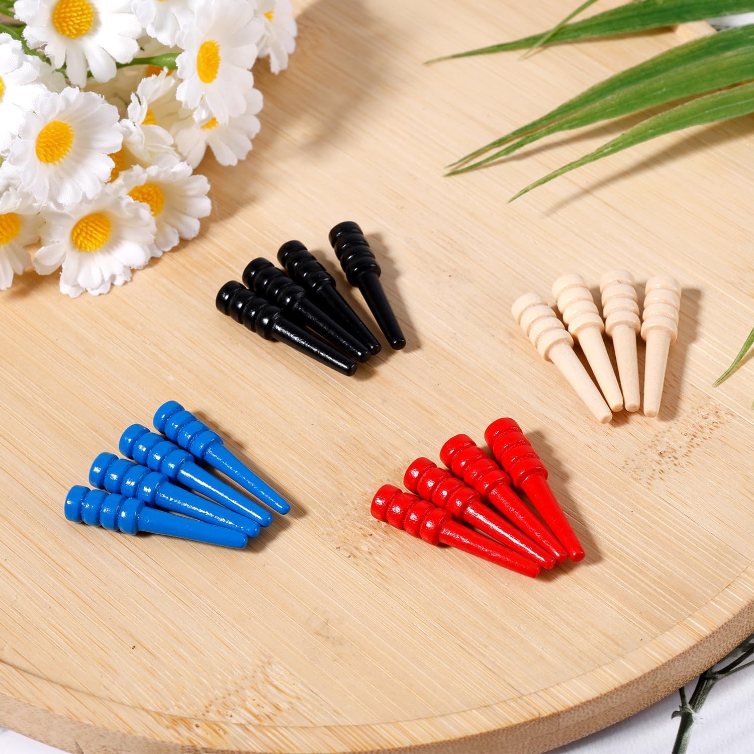 16pcs Cribbage Pegs, Wooden Board Pegs Fit 1/8 Inch Holes Crib Pins…