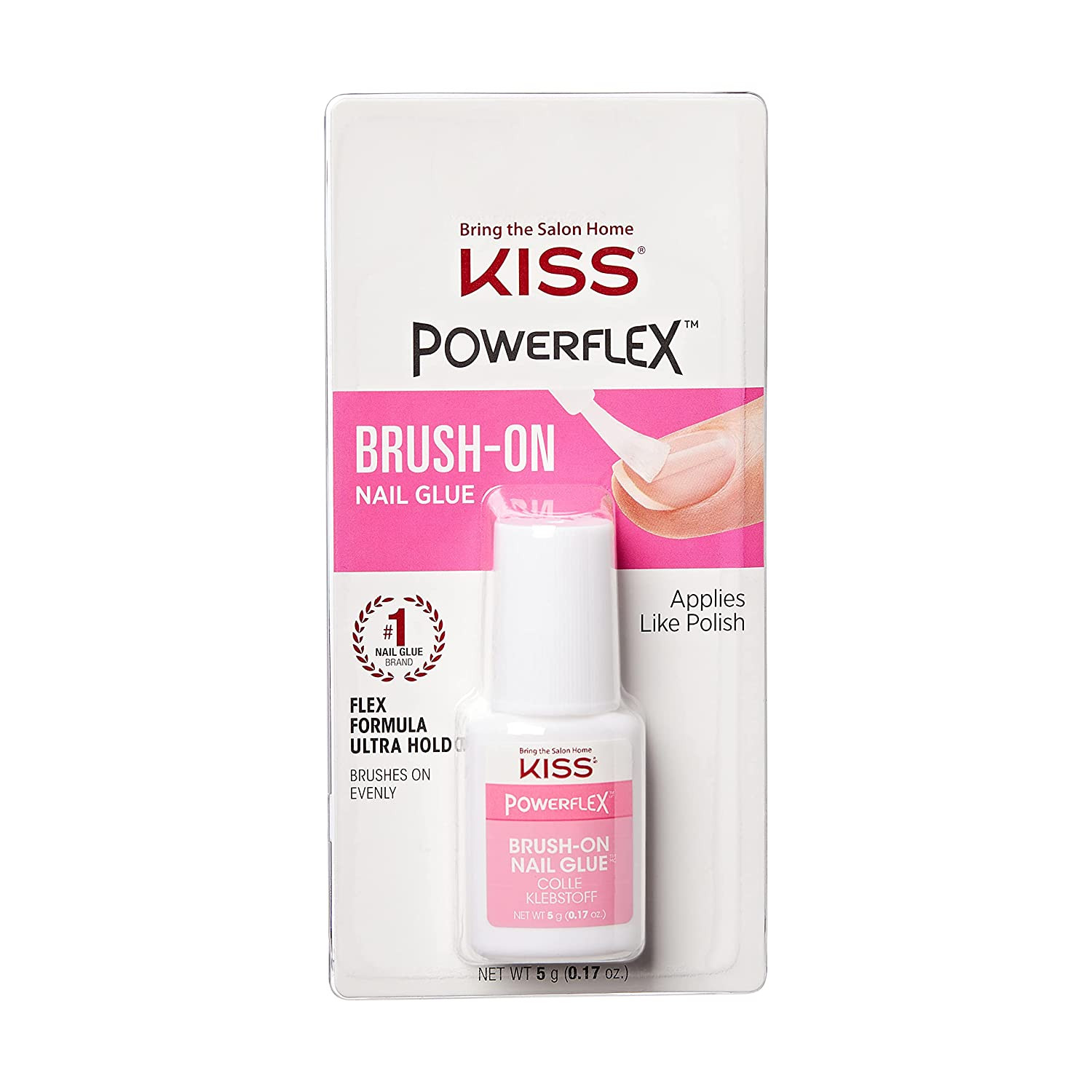 Powerflex Nail Glue for Press Ons, Brush-On Applicator for Kits, Tips & Wraps, 0