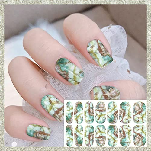 20 Sheets Marble Nail Polish Stickers – Peel & Stick Nail Marble Design-1