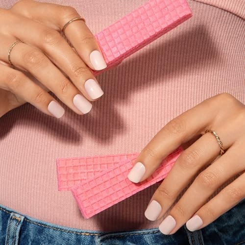 Kiss No Glue Mani Press On Nails, Color, ”, 30 Count (Pack of 1) Pick me Pink