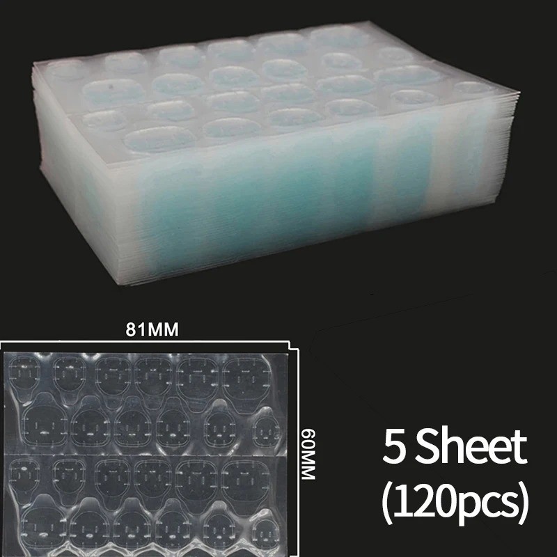 240PCS Adhesive Tabs Double-Sided Stickers for False Fake Nail Tip Glue Tape GB2