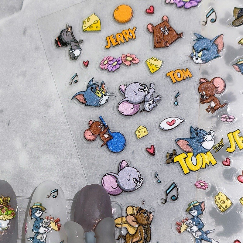 Theme Nail Art Stickers, Character Nail Decal Art, Cartoon Nail Art Stickers(12)