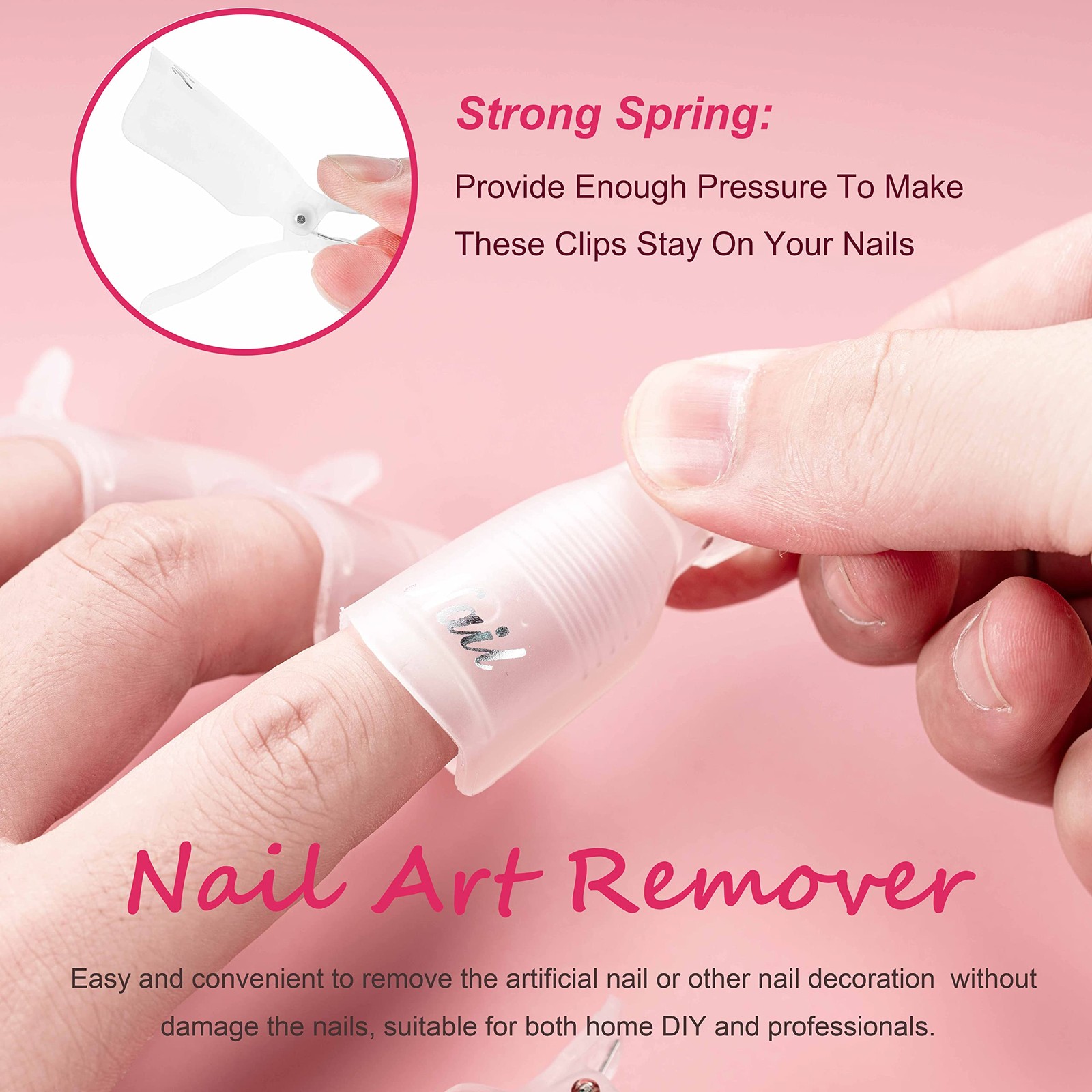 Gel Polish Remover Tools Kit – 10 Clips, 400 Lint-Free Wipes, Files Clear