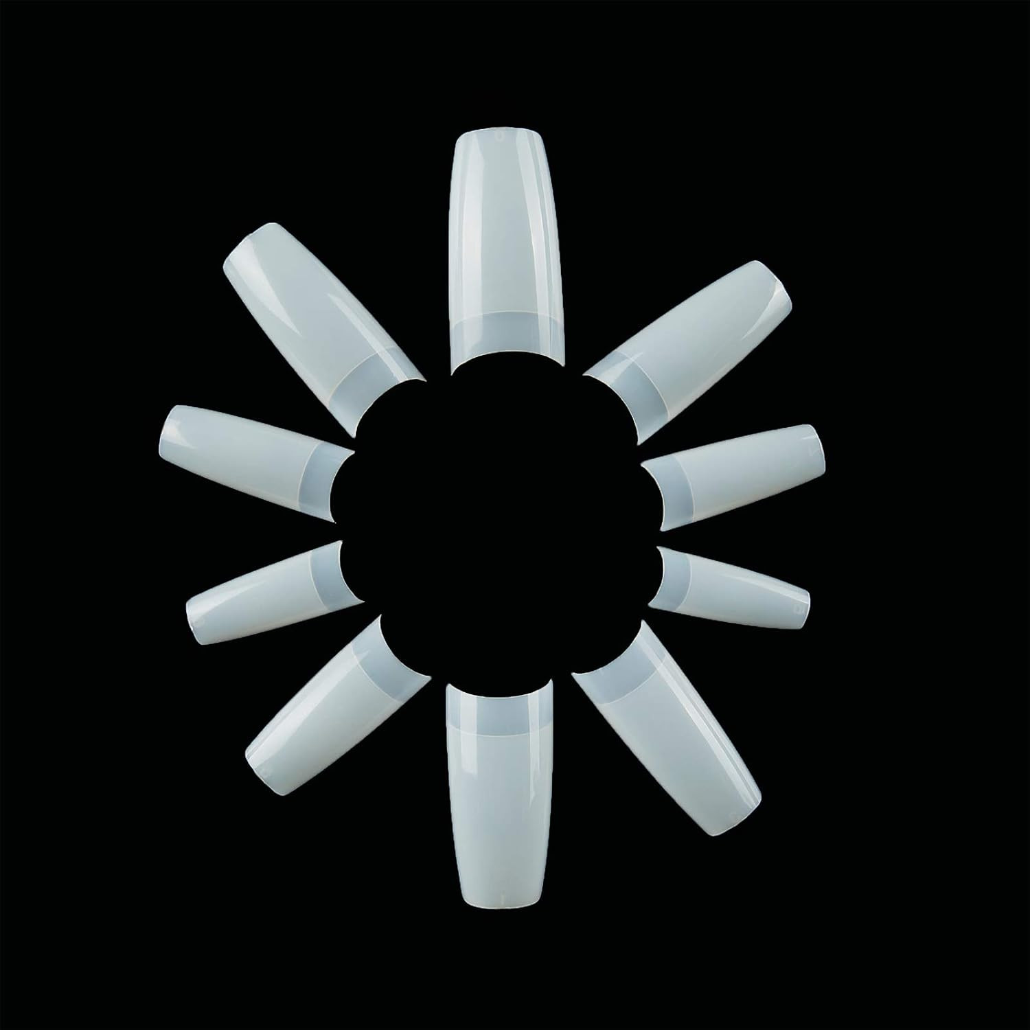 French Acrylic False Nail Tips, 1000PCS Fake Nail Shape Artificial False Nails T