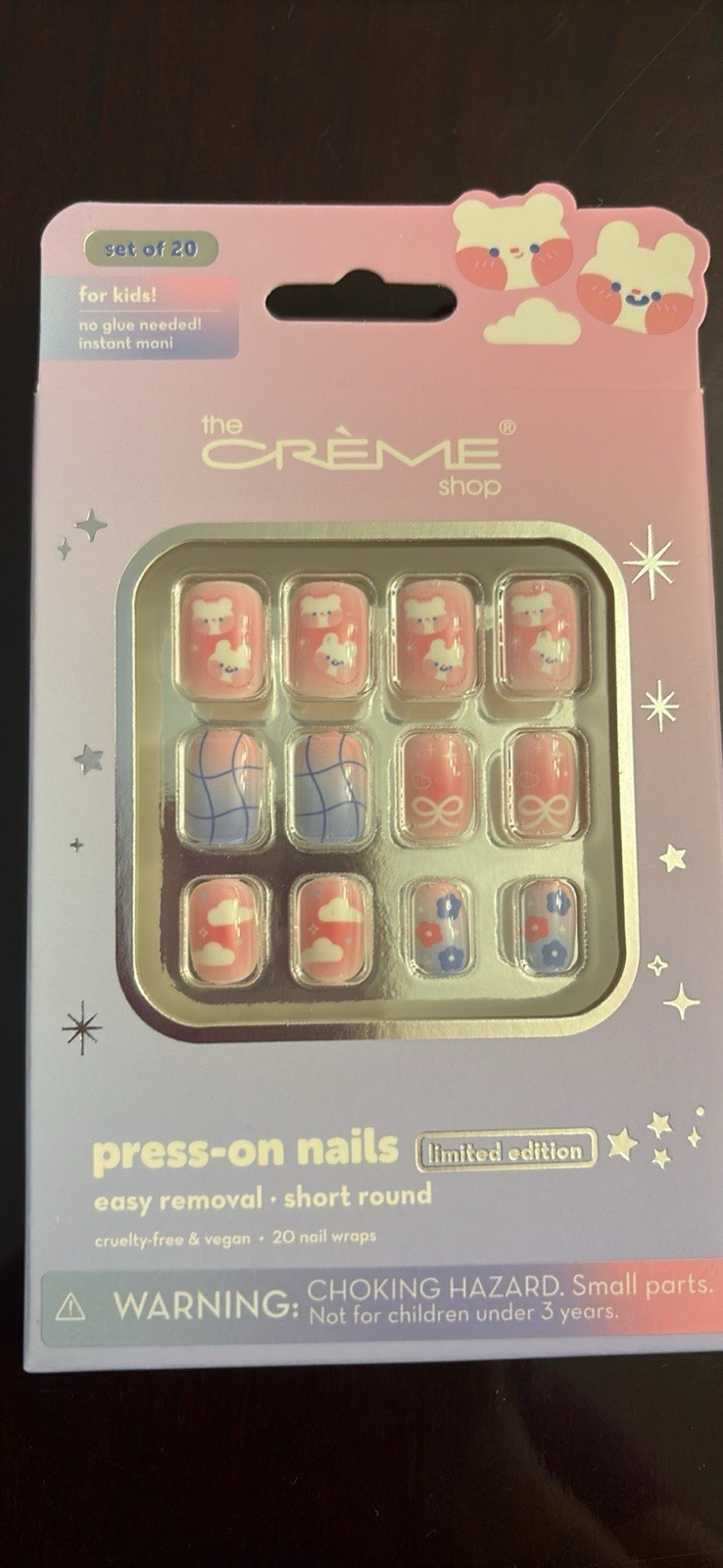 The Crème Shop (limited edition) Kids Press On Nails (BULK OF 12)