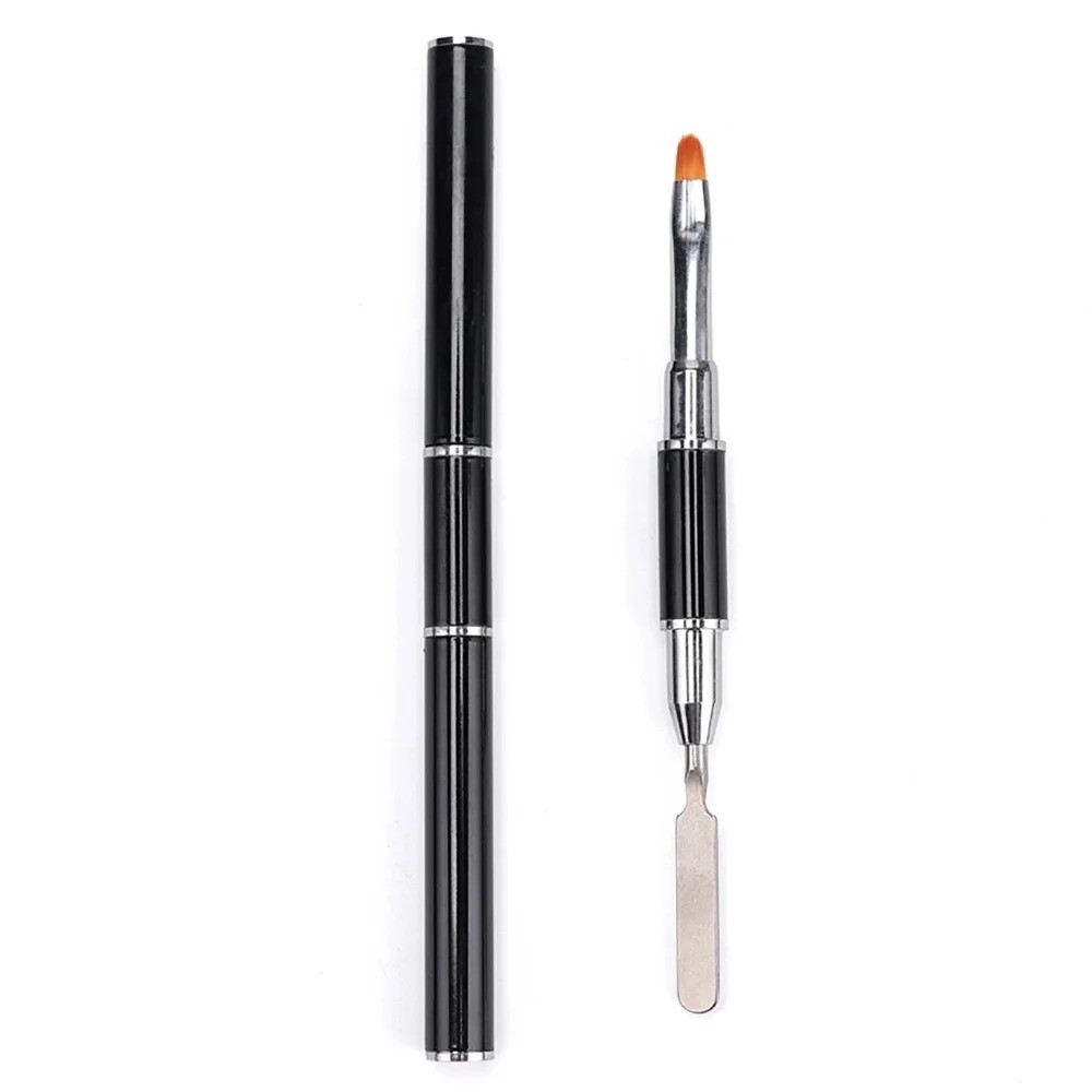 2 in 1 PolyGel Nail Brush Spatula Dual End Gel Builder Application Tool