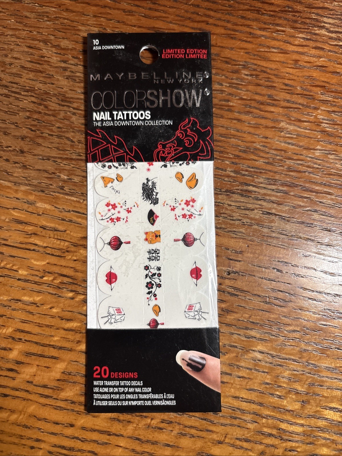 Maybelline Color Show Nail Stickers/Tattoos #10 ASIA DOWNTOWN * Limited Edition