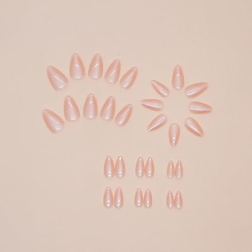 30 Pcs Spring Press on Nails Extra Short Almond – LINMEIZAI Extra Short-A14