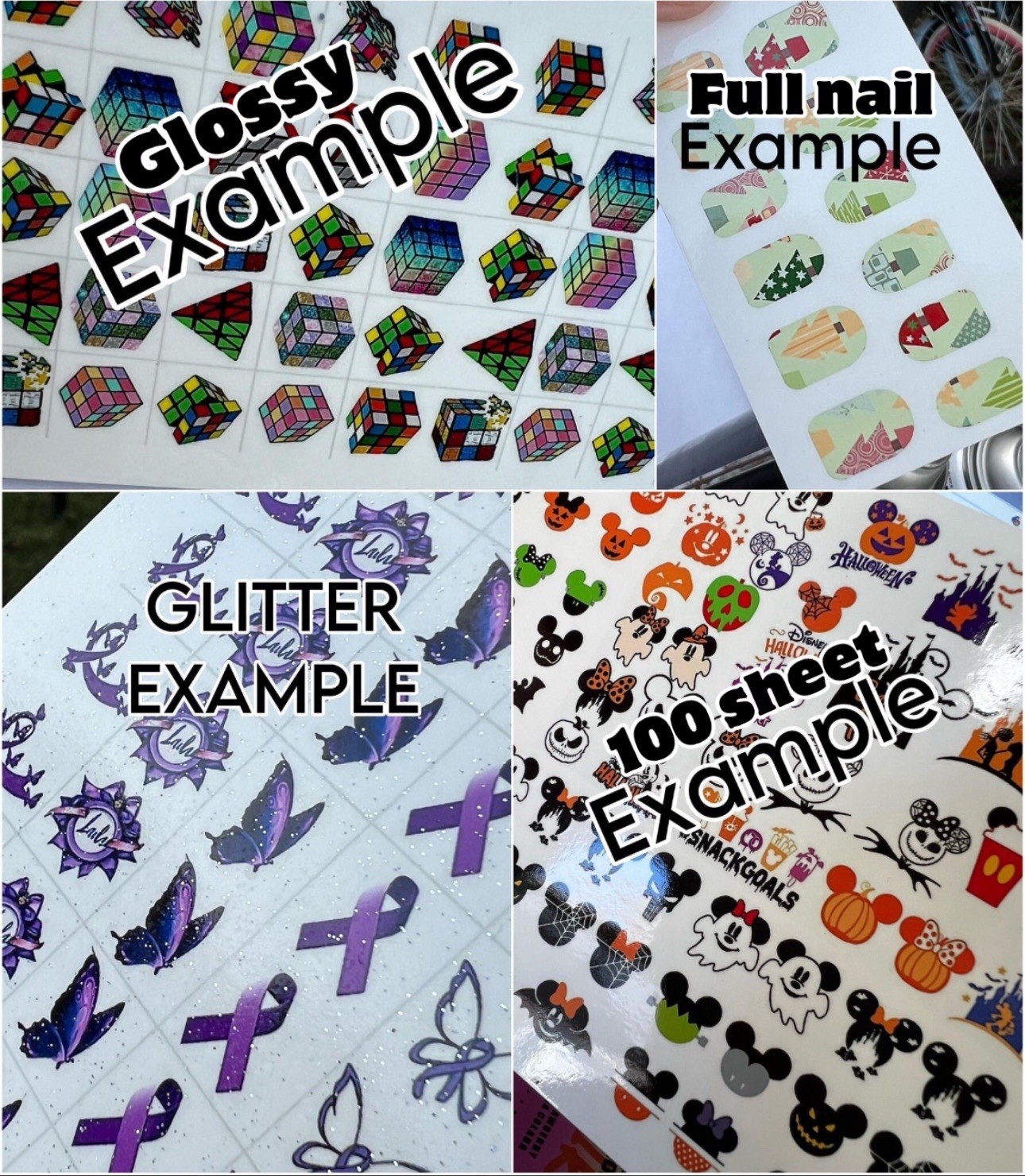 Reindeer Christmas Waterslide Nail Decals Set Of 50 Instructions & Bonus