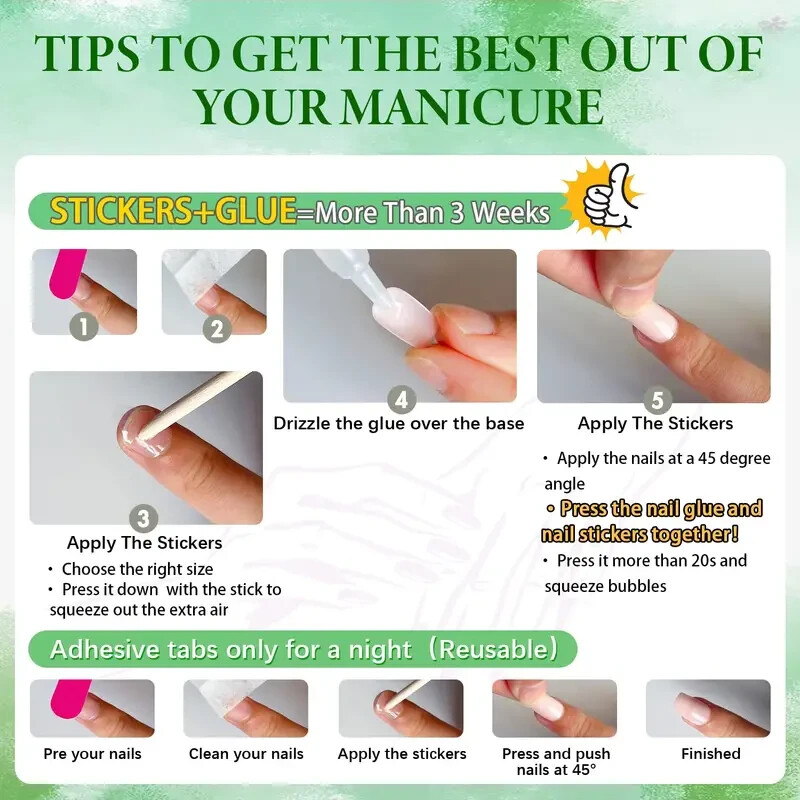 Press on Nails Coffin, Silver Marble Design + FREE GIFT