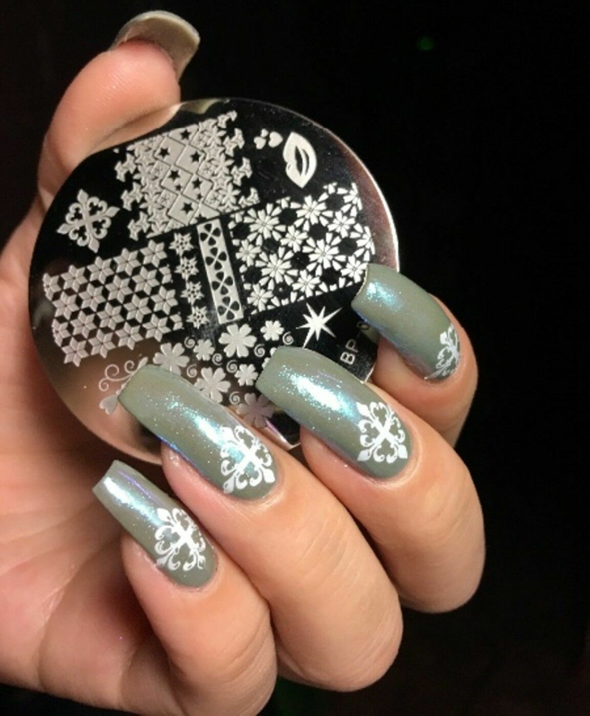 Mix Patterns Nail Art Stamp Template Image Plate Stamper Scraper Kit BP 09