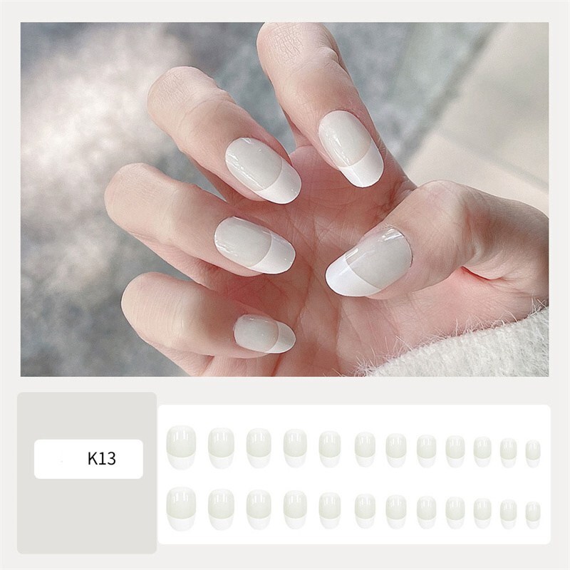 24Pcs False Nails Wearable Fake Nails Acrylic Nail Tips Press On Nail Full Cover