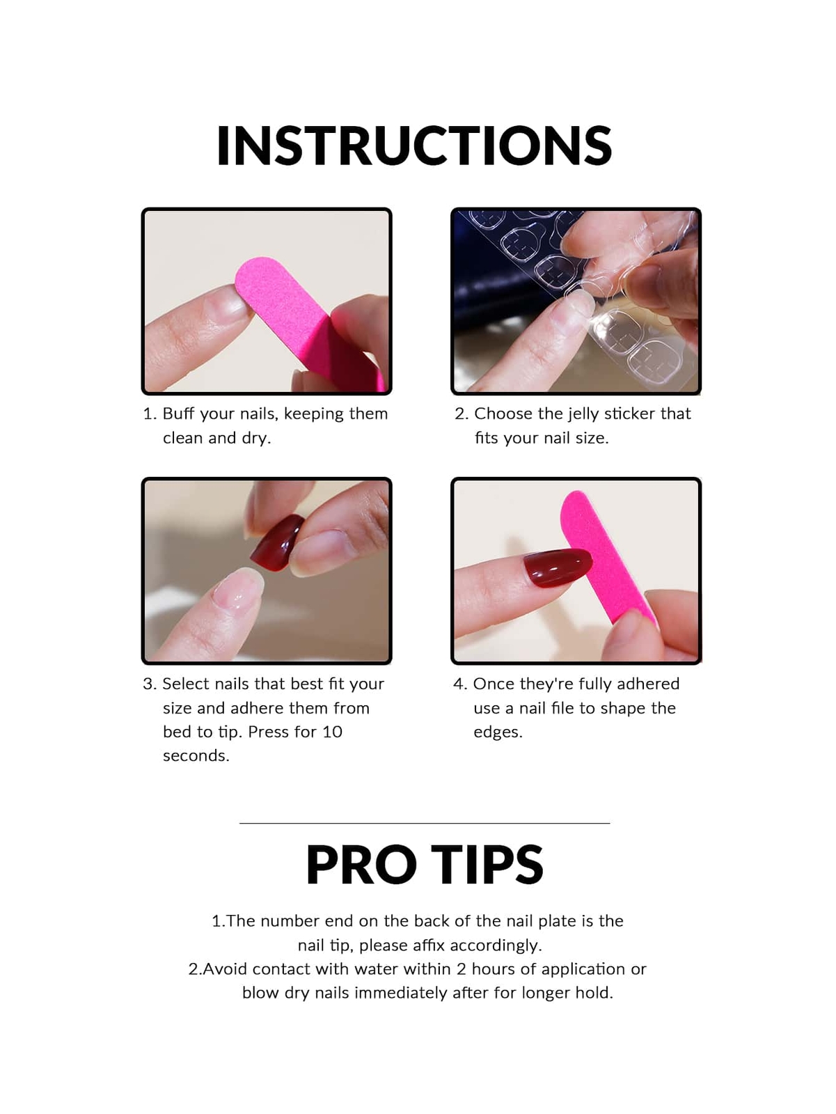 24pcs/set Silver-color French Rhinestone & Snake Design Long False Nails
