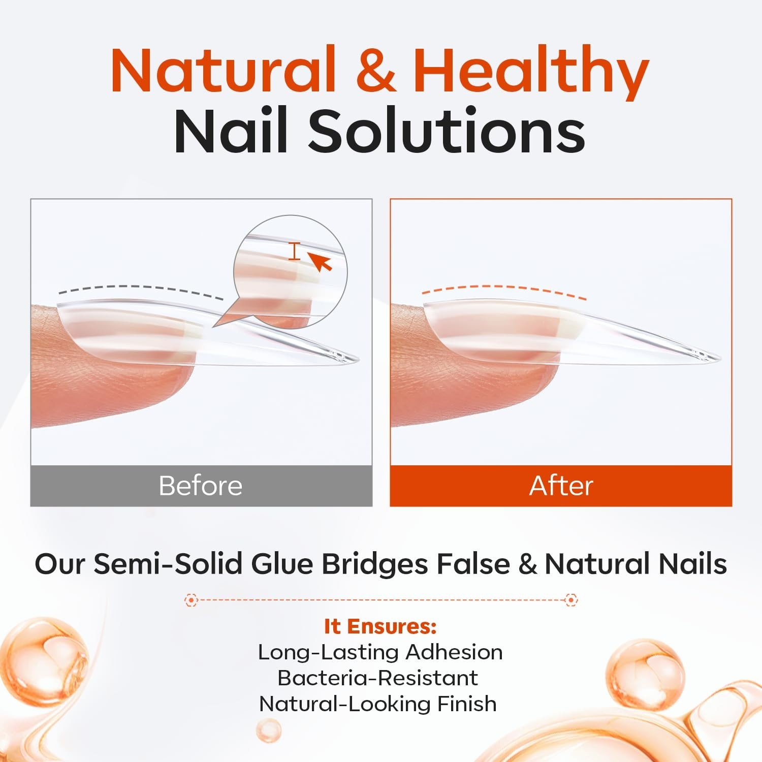 modelones 15g Nail Glue for Press Ons with Remover Set Quick Drying No UV Light