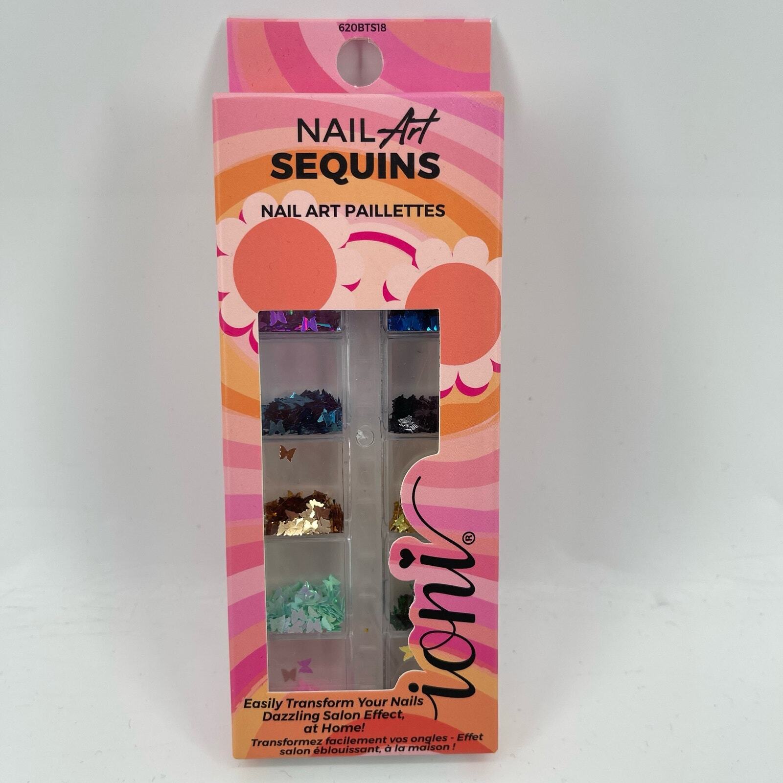 Ioni Multicolor Butterfly Attraction Nail Art Sequins