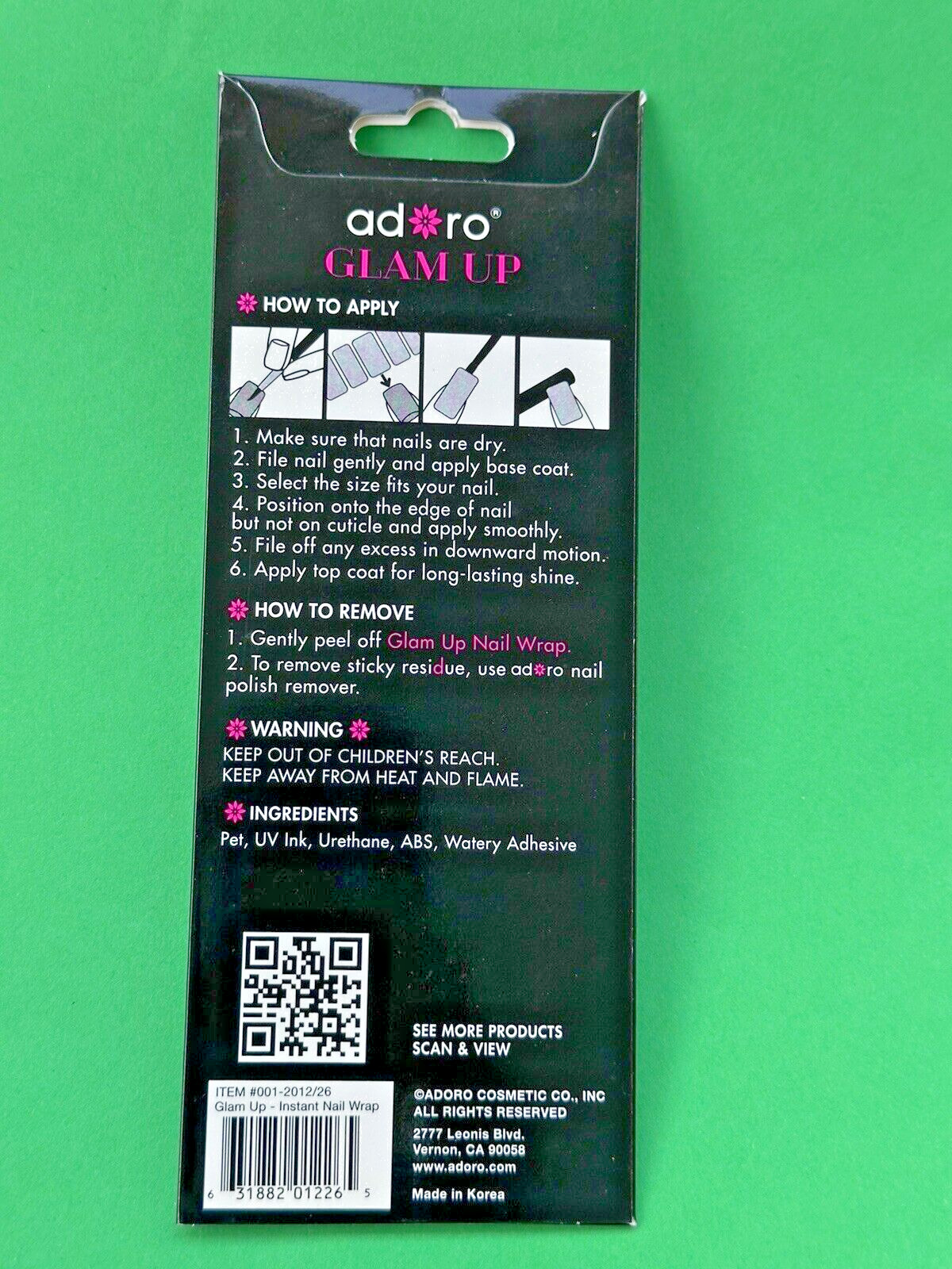 20 Strips In a Pack Instant Nail Wrap, Peel and Apply, Hottest design Brand New.