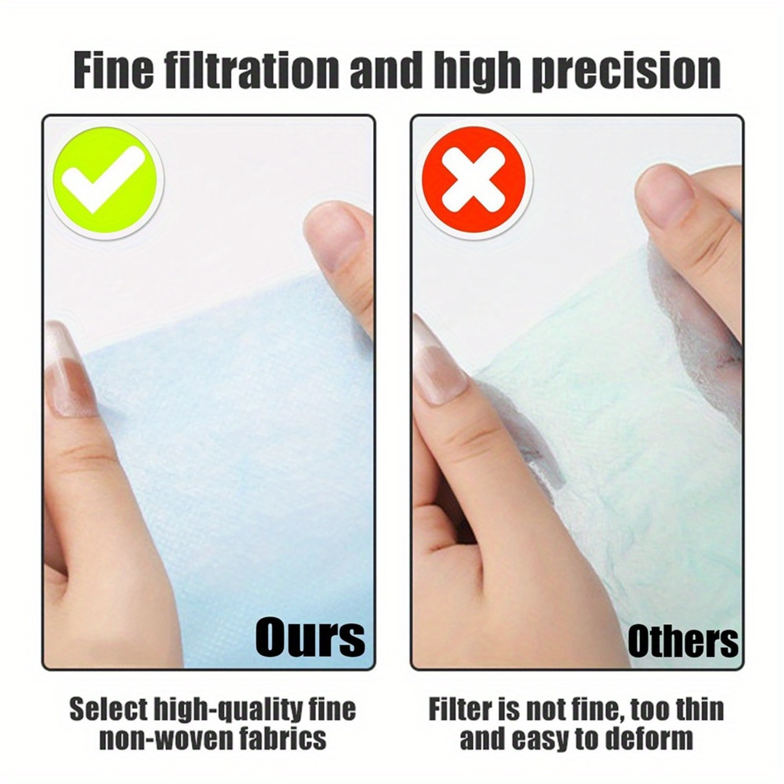 100pcs Pink Disposable Non Woven Unscented Nail Art Vacuum Dust Collection Paper