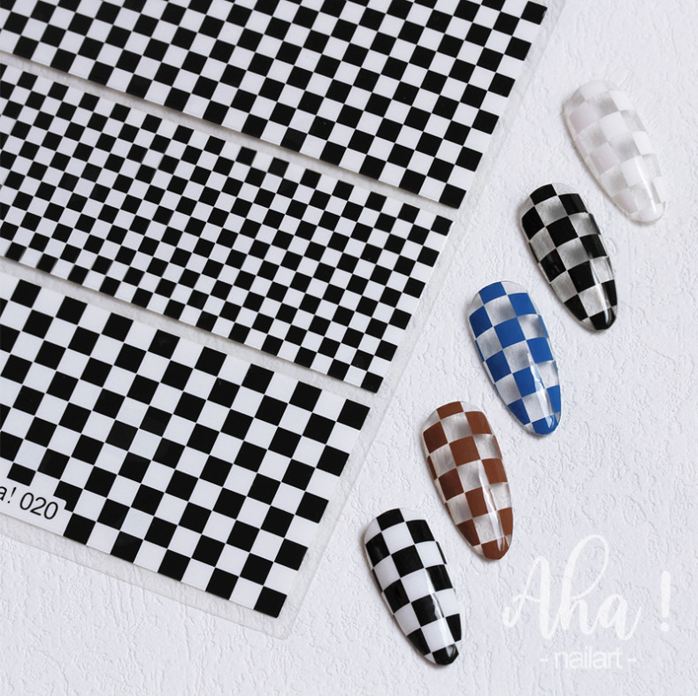 3D Classic Checkerboard Grid Mesh Sticker Board Self-Adhesive Chess Lattice NH20
