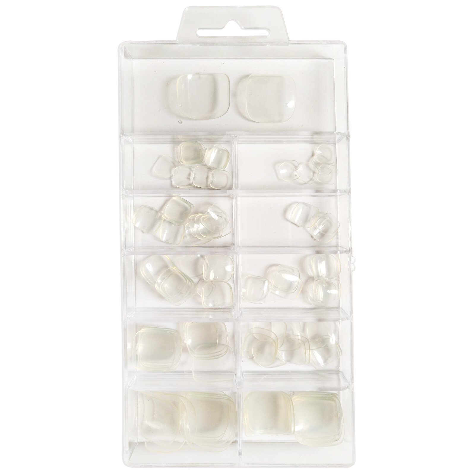 100pcs Acrylic French Nail Tips Clear/Natural/White For Nail Art