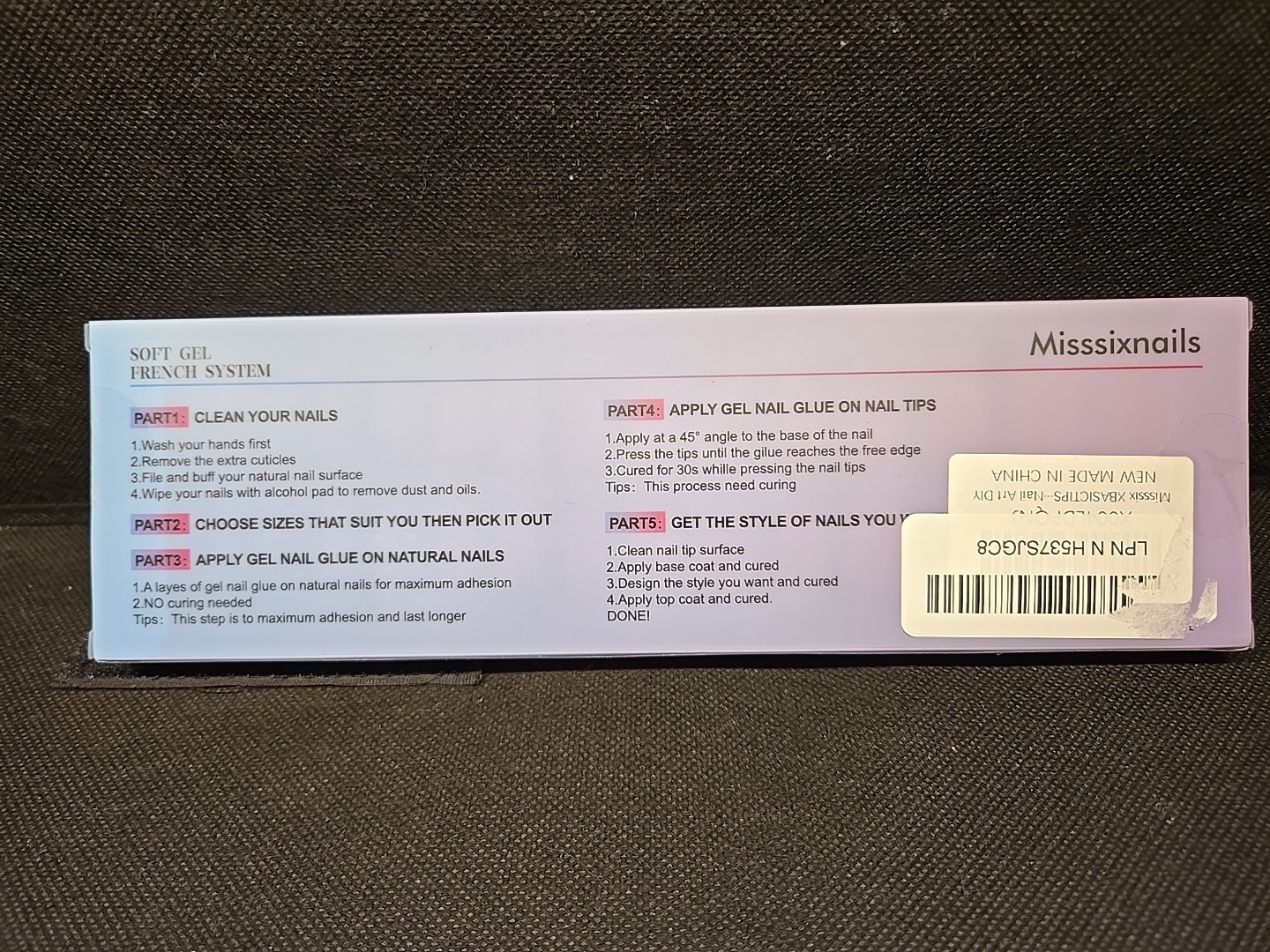 Misssix XBASICTIPS French Tip Press On Nails, 150Pcs French Gel Nail Tips Short