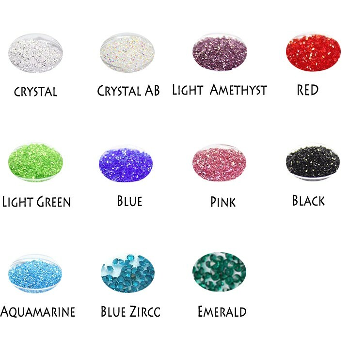 14400pcs Colours Chaton Nail Art Rhinestone Glass Tiny Mini pixie Rhinestones