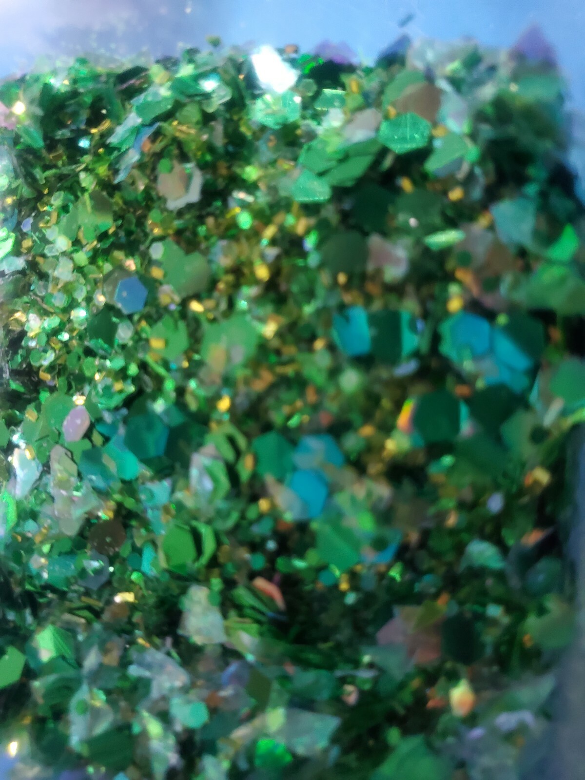 Lucky Green, Green Glitter mix