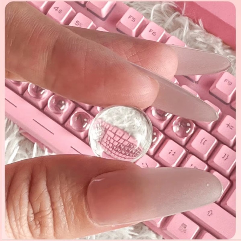 Transparents Silicone Keycaps 3D Sticker For Typing Comfort And Nail Protections