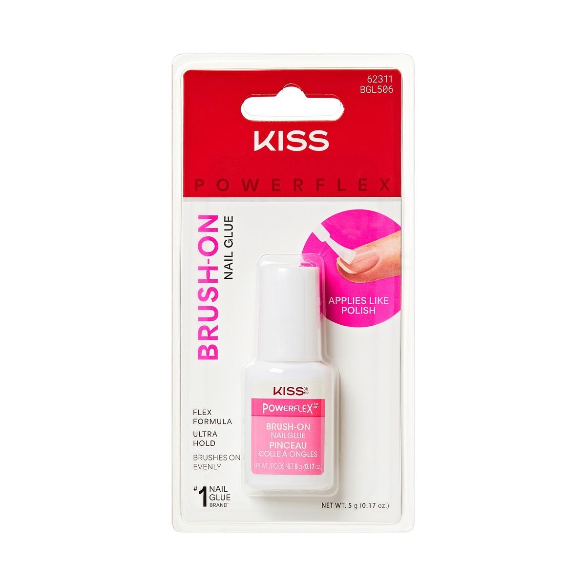 0.17oz Brush On Ultra Hold Nail Glue Strong Adhesive For Press On False Nails